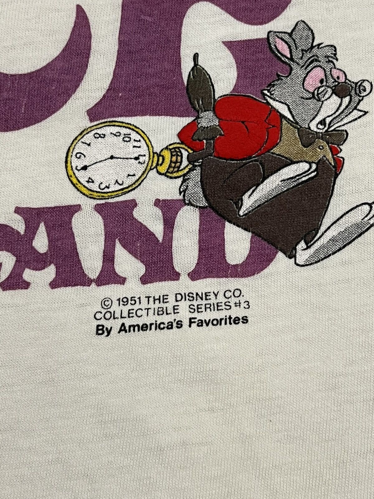 Vintage Vintage 1980's Alice In Wonderland Disney Tee Size US M / EU 48-50 / 2 - 3 Thumbnail