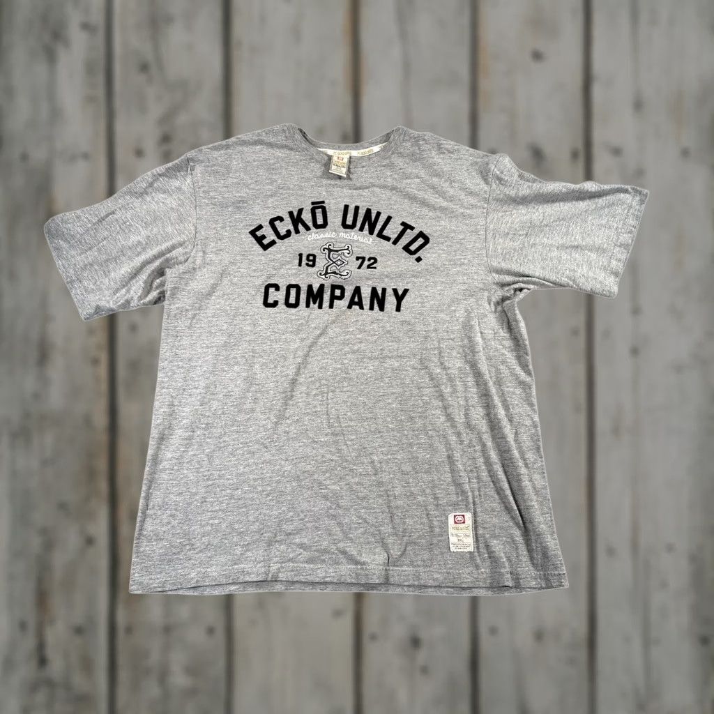 Ecko Unltd. VINTAGE Ecko Unltd Shirt Mens 2XL Gray Short Sleeve Graphic Logo Y2K Size US XXL / EU 58 / 5 - 1 Thumbnail