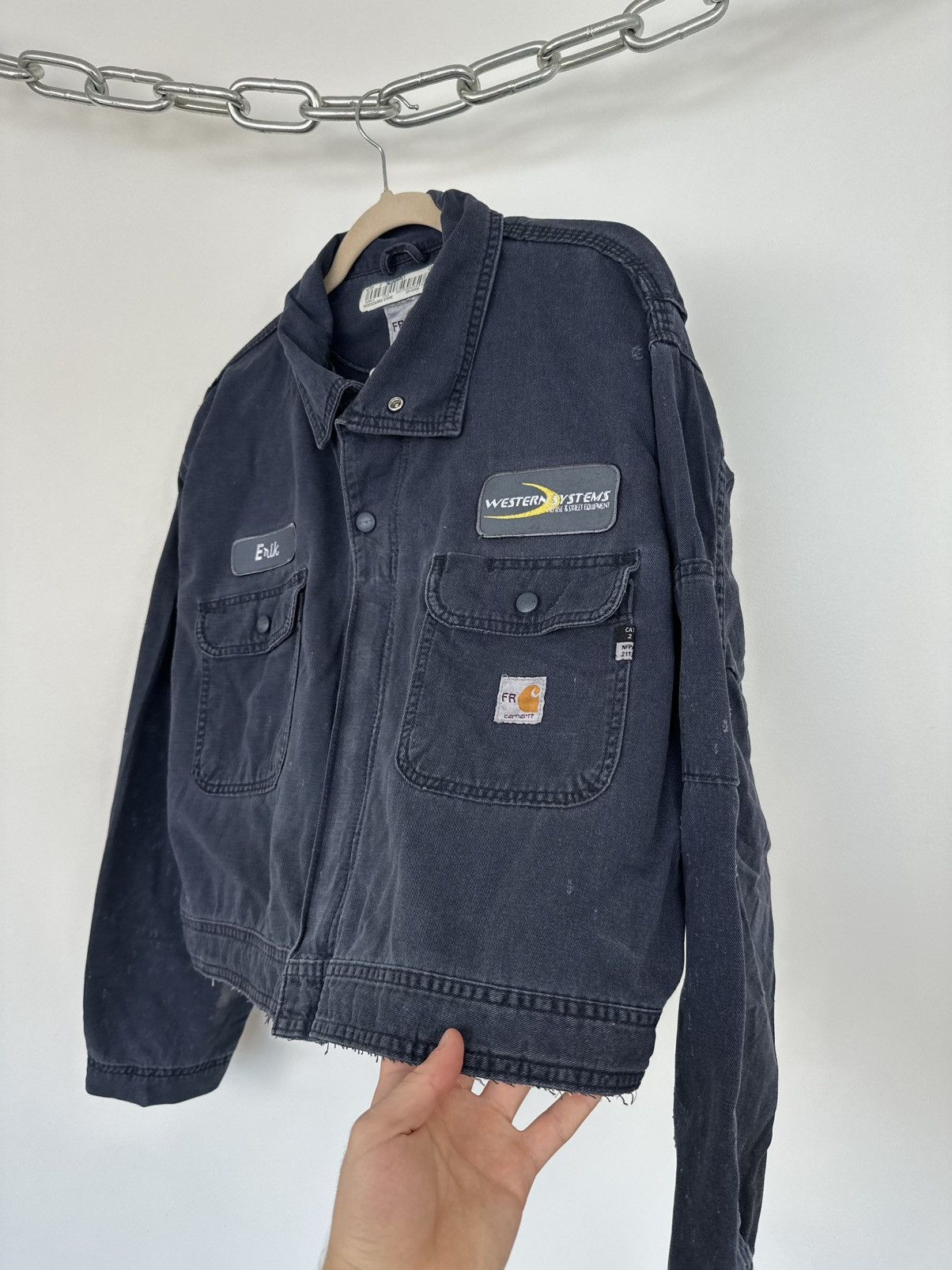 Carhartt Vintage Carhartt Flame Resistant USA Patches Cropped Jacket Size US M / EU 48-50 / 2 - 8 Thumbnail