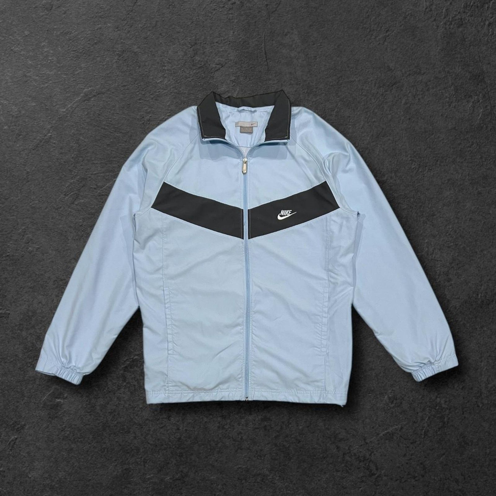 Nike Nike (Vintage) Light Blue & Grey Full-Zip Track Jacket Size US XL / EU 56 / 4 - 1 Thumbnail