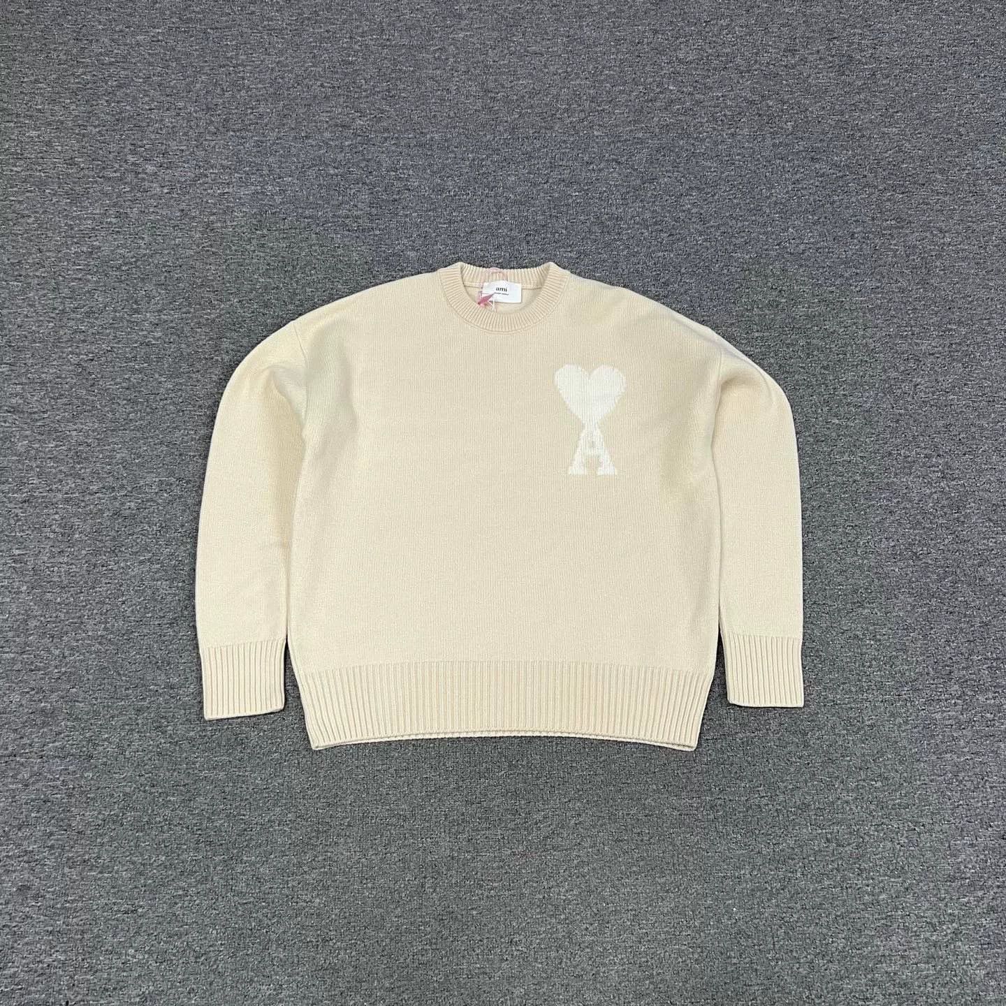 AMI Authentic AMI Heart Logo Wool Sweater Size US M / EU 48-50 / 2 - 1 Thumbnail