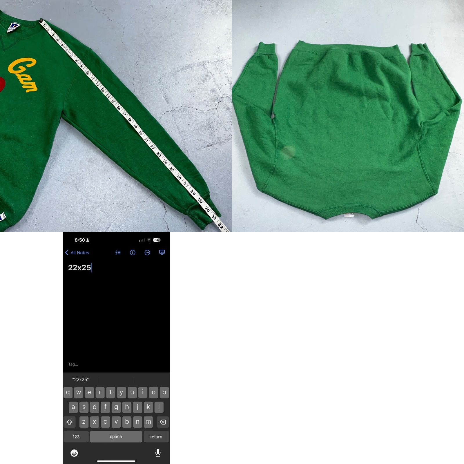 Russell Athletic VINTAGE Russell Athletic Sweatshirt Men L Crewneck All Seasons Green 90s College Sports Size US L / EU 52-54 / 3 - 8 Thumbnail