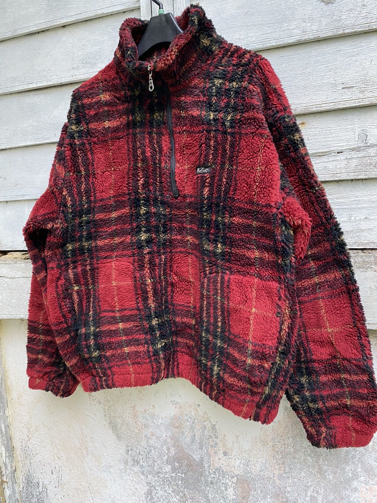 Woolrich Woolen Mills Vintage Woolrich Half Zipper Rugged Outwear Deep Pile Fleece Size US M / EU 48-50 / 2 - 2 Thumbnail