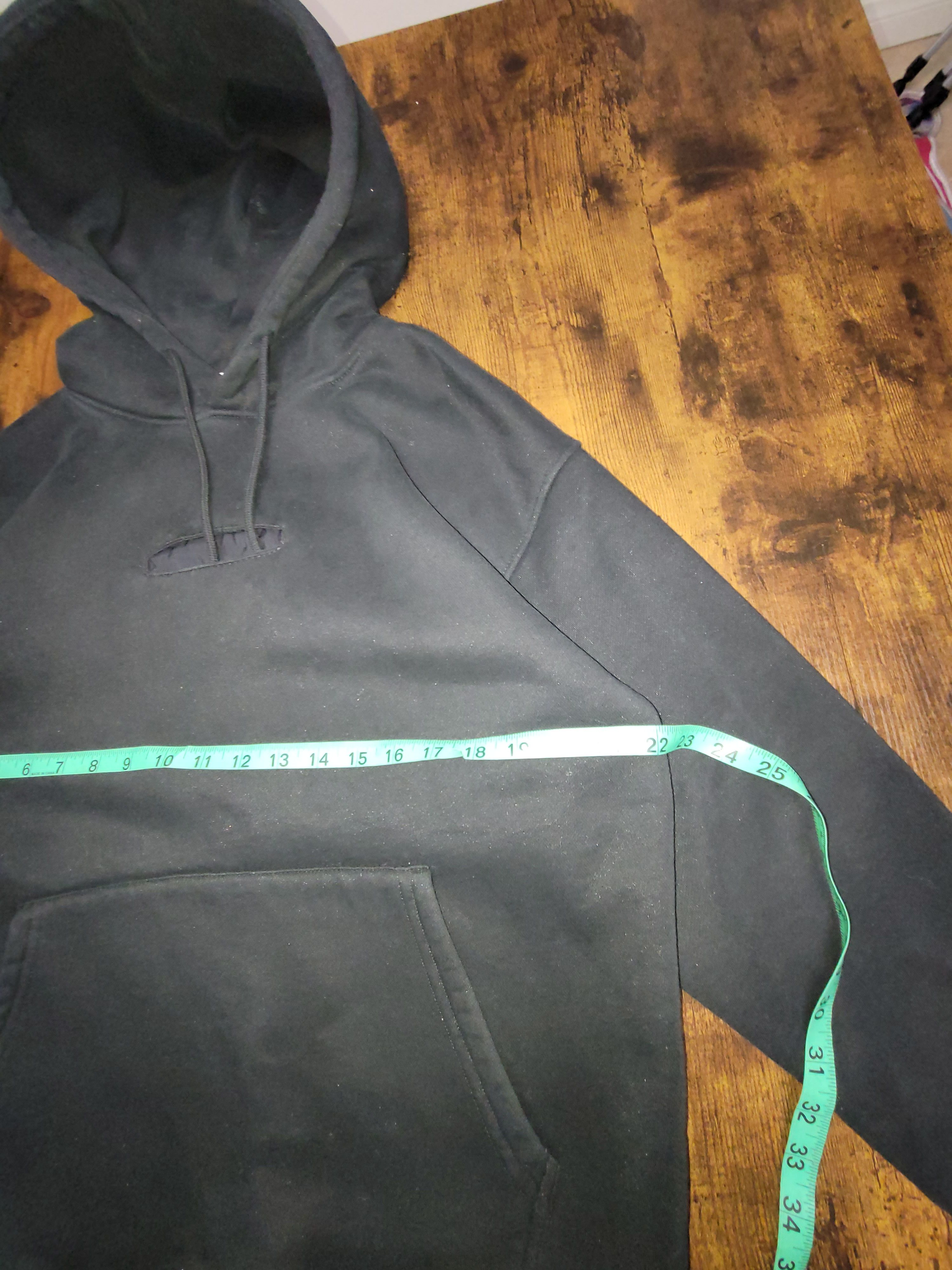 Designer Black Hoodie with center pocket Size US M / EU 48-50 / 2 - 3 Thumbnail