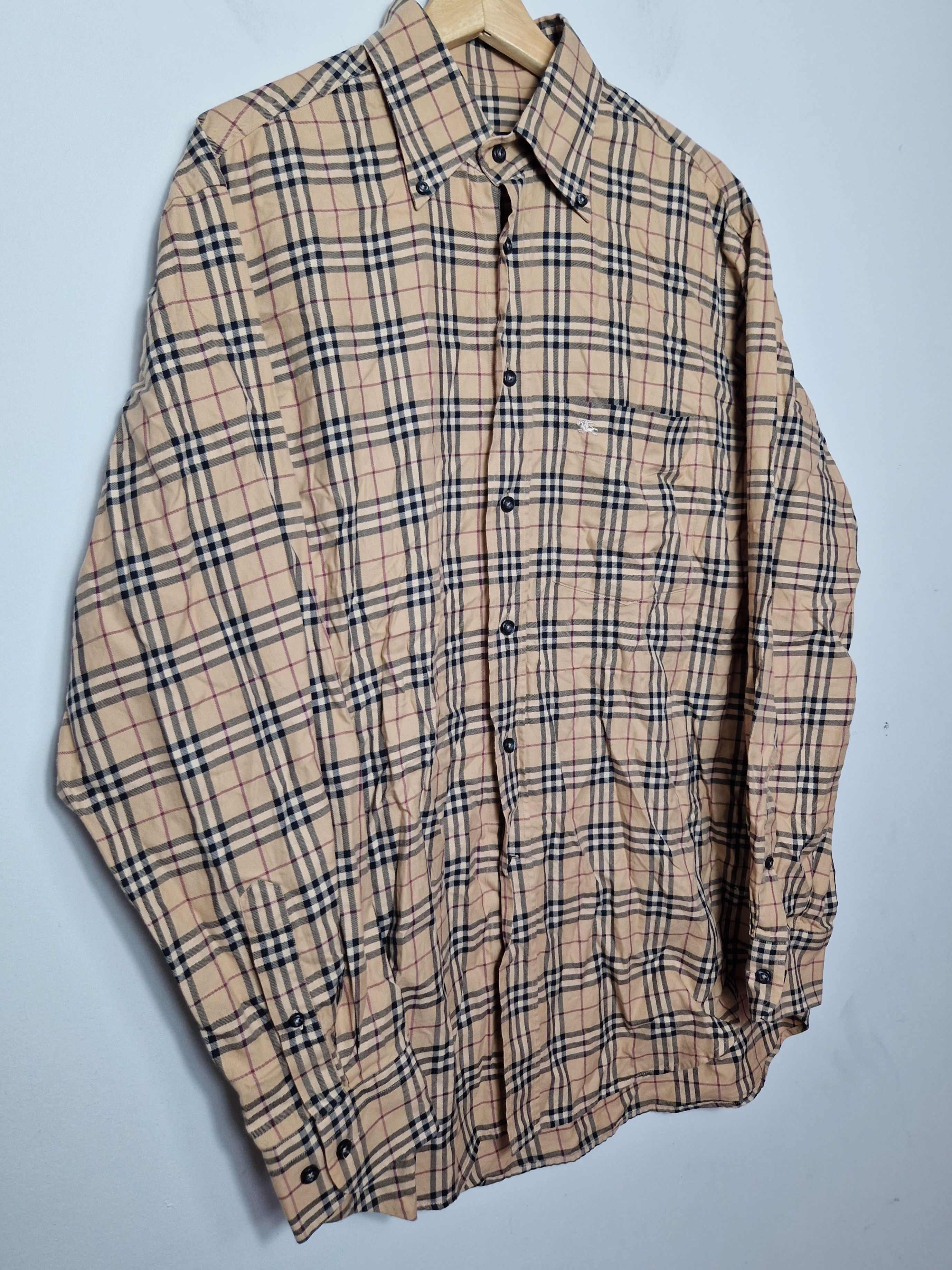 Burberry × Vintage Burberry vintage nova check shirt Size US XL / EU 56 / 4 - 2 Thumbnail