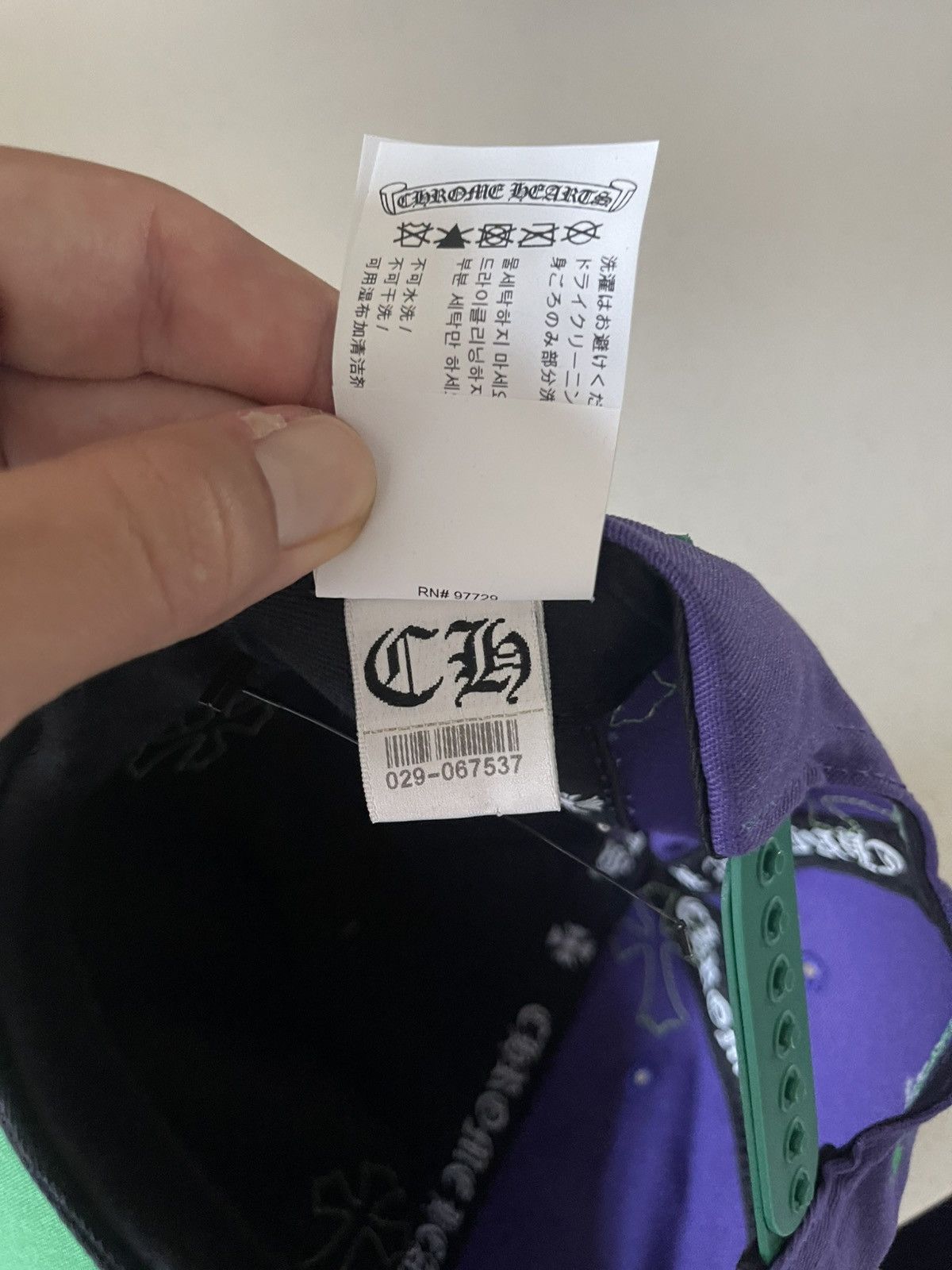 Chrome Hearts Chrome Hearts Patched Hat Purple Green Size ONE SIZE - 12 Thumbnail