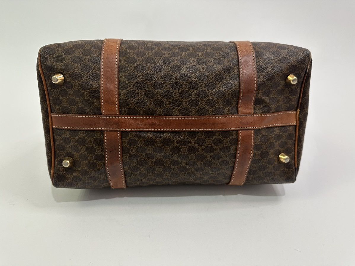 Celine × Vintage Céline Brown Macadam Coated Canvas Boston Bag Size ONE SIZE - 5 Thumbnail