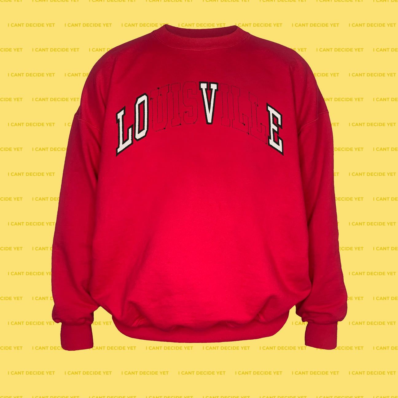 I CANT DECIDE YET Embroidered LOVE REsweatshirt Size US XL / EU 56 / 4 - 1 Preview