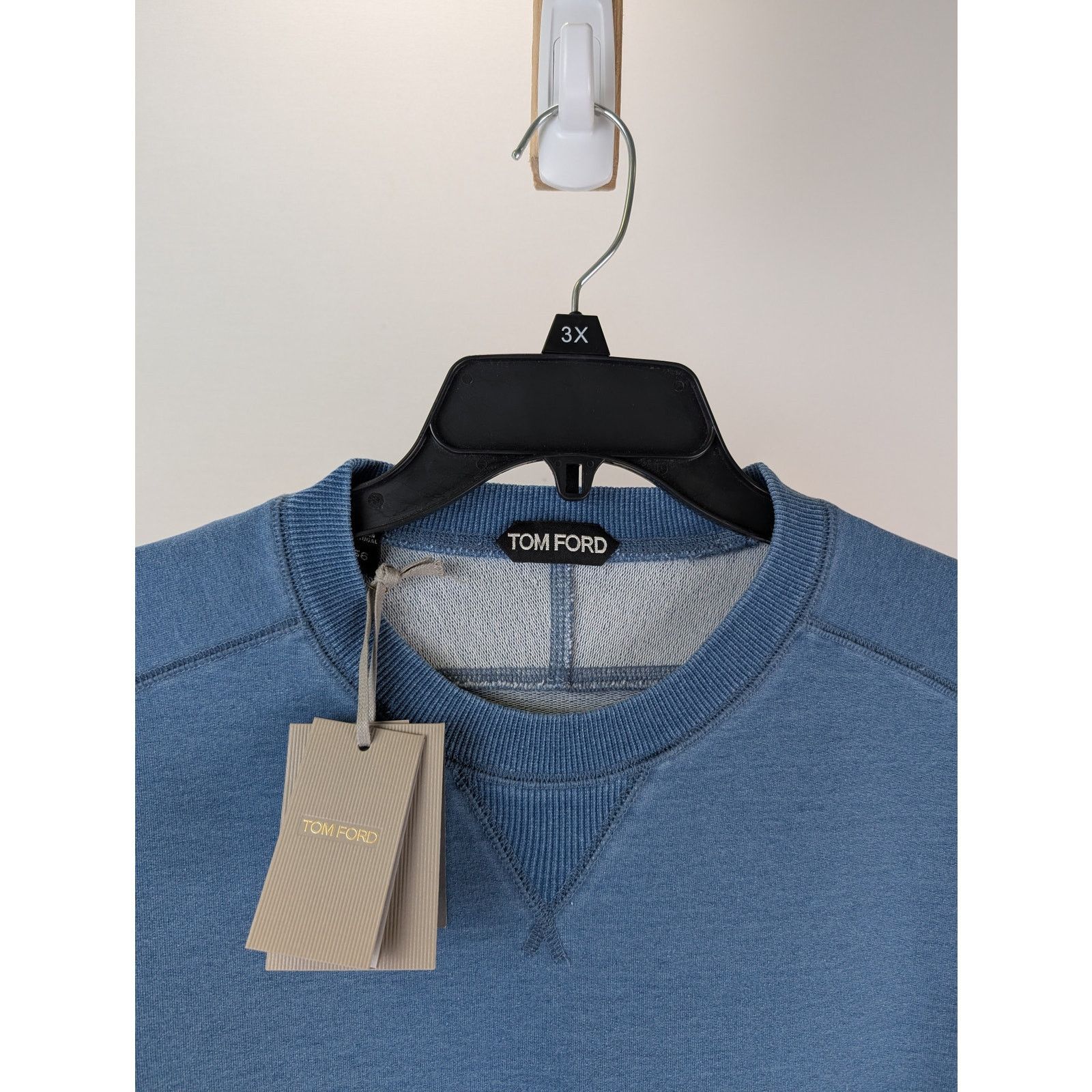 Tom Ford o1rshd1 Sweatshirt in Denim Blue Size US L / EU 52-54 / 3 - 6 Thumbnail