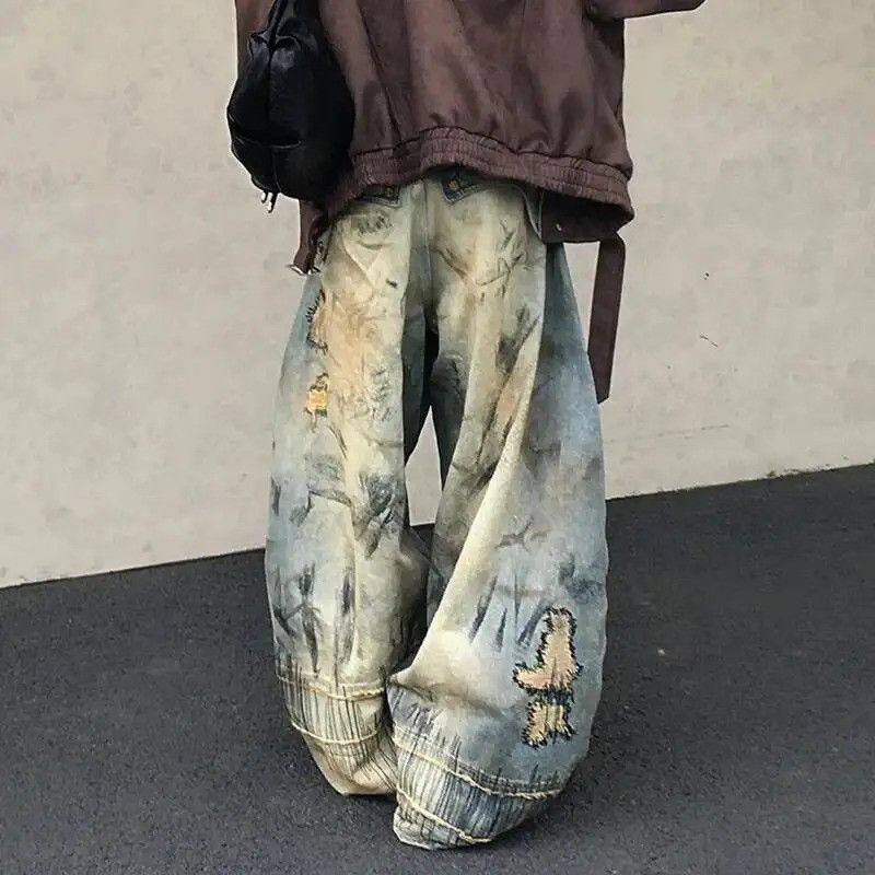 Jean Streetwear Embroidery Jeans Size US 32 / EU 48 - 4 Thumbnail