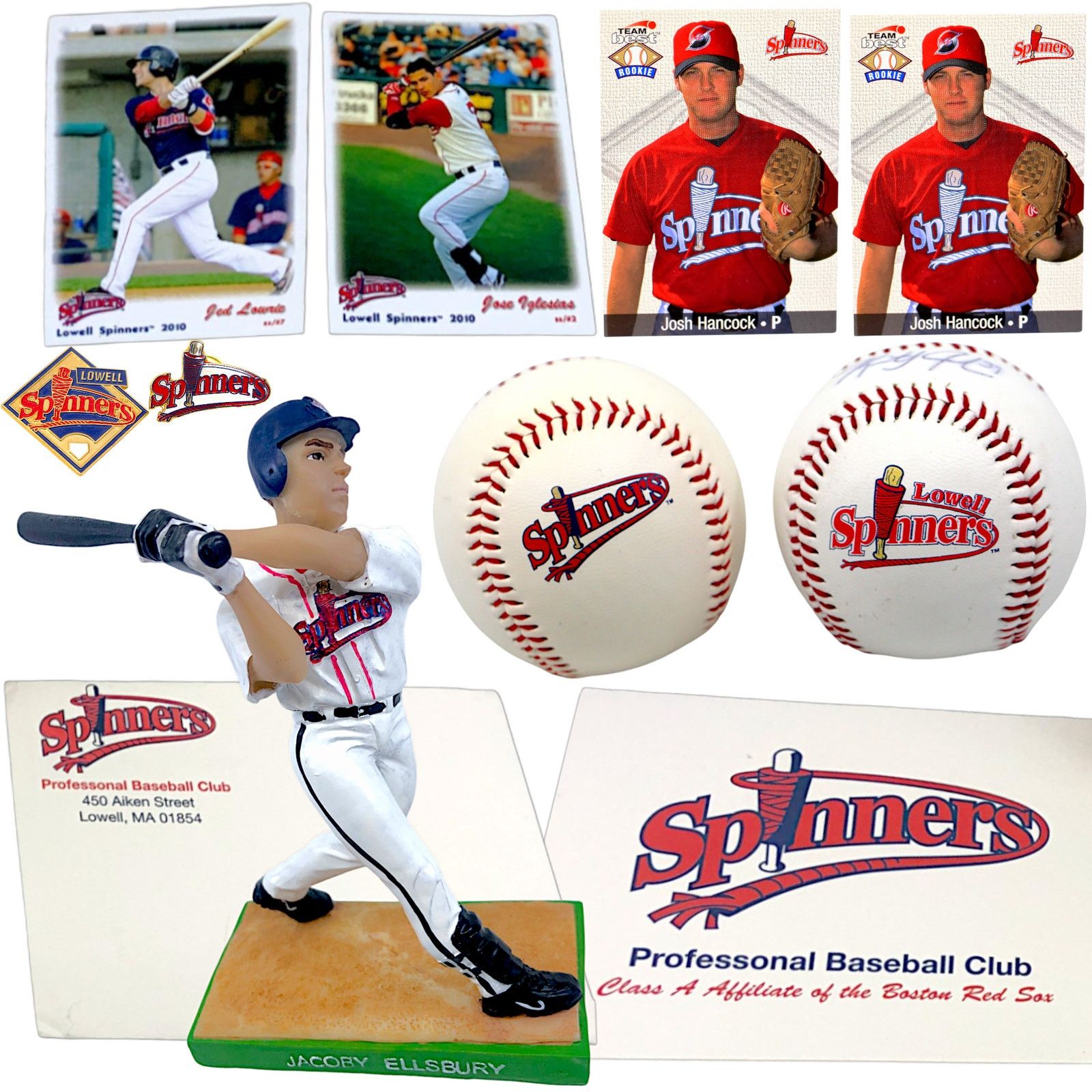 MLB Lowell Spinners Jacoby Ellsbury Figure Baseballs Pins Cards Size ONE SIZE - 1 Thumbnail