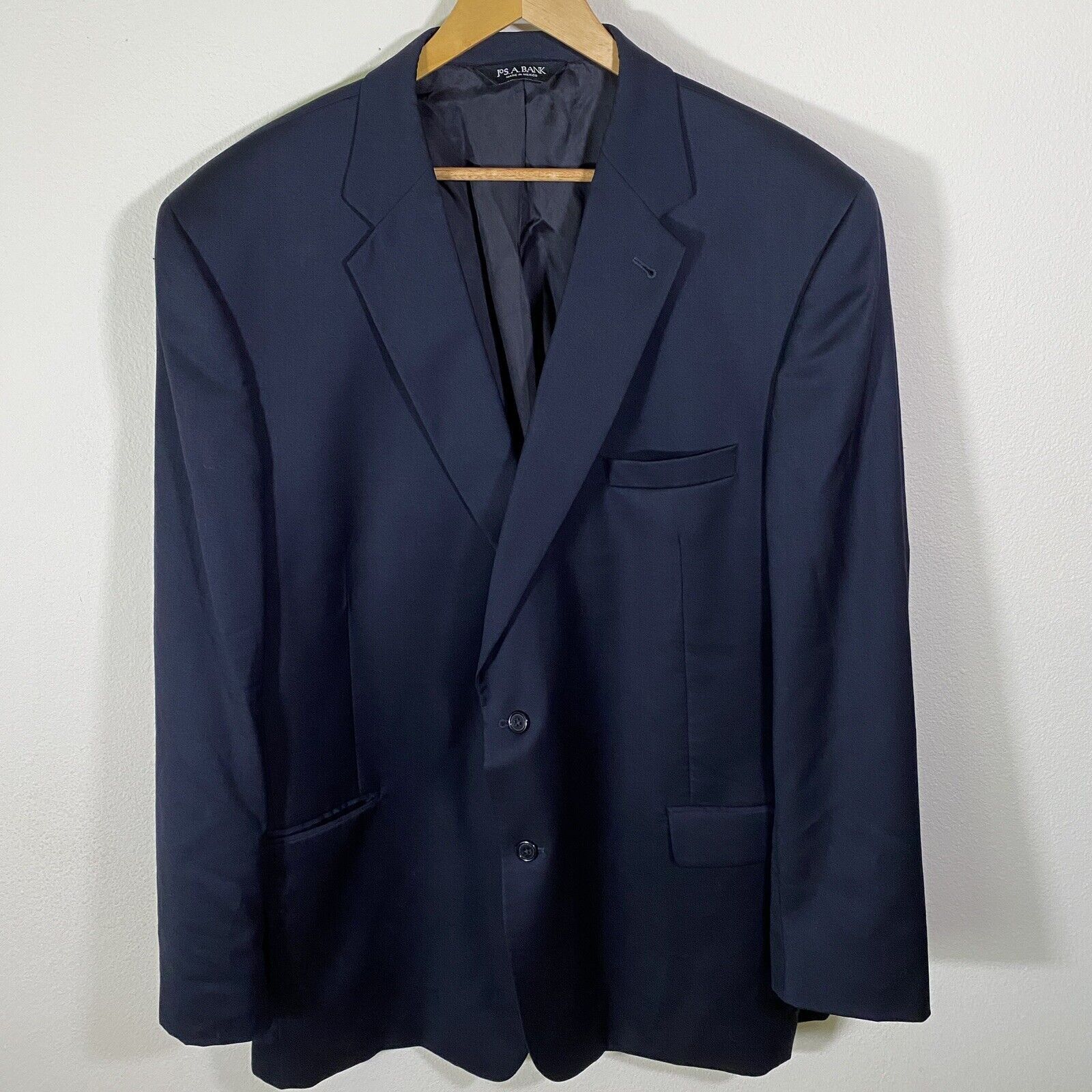 Jos. A. Bank Jos A Bank Signature Navy Blue 100 Wool Blazer Sport Jacket Grailed