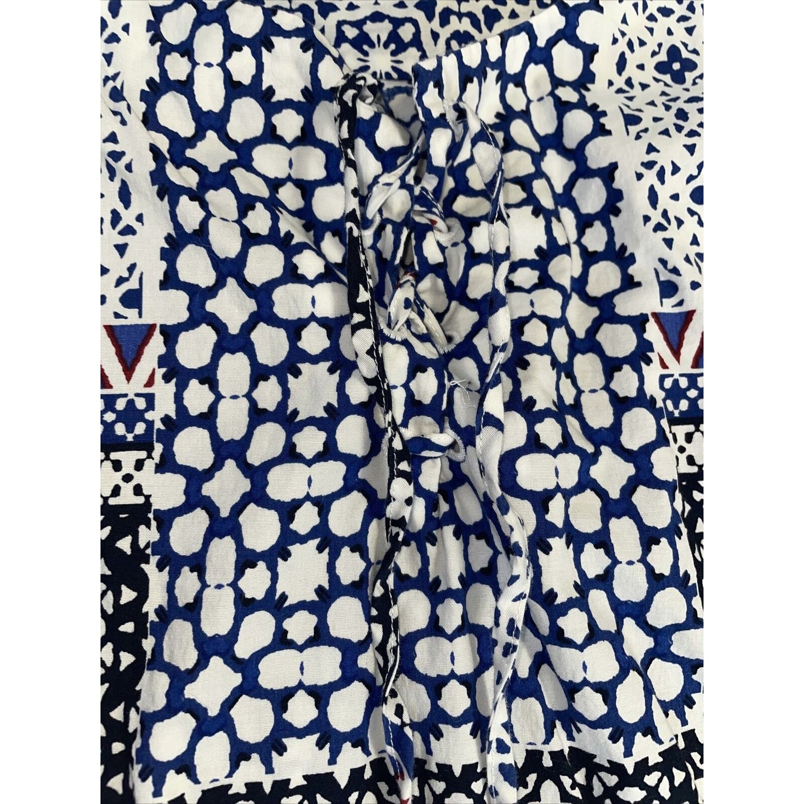 Other Liz Claiborne Women's Top Small Tie Neck Crisp Cotton Spande Size S / US 4 / IT 40 - 6 Thumbnail