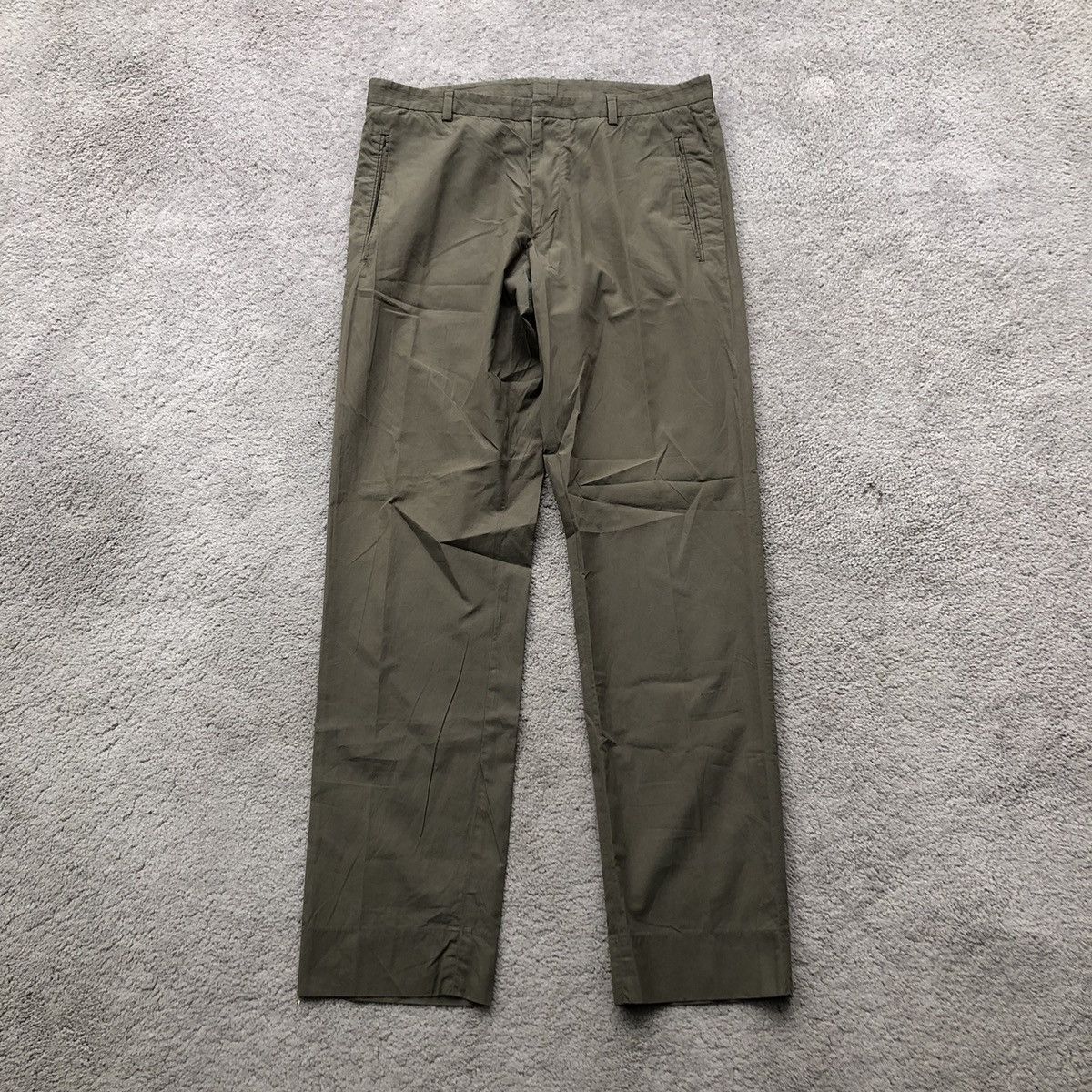 image of Jil Sander Casual Trousers Pants in Green, Men's (Size 30)