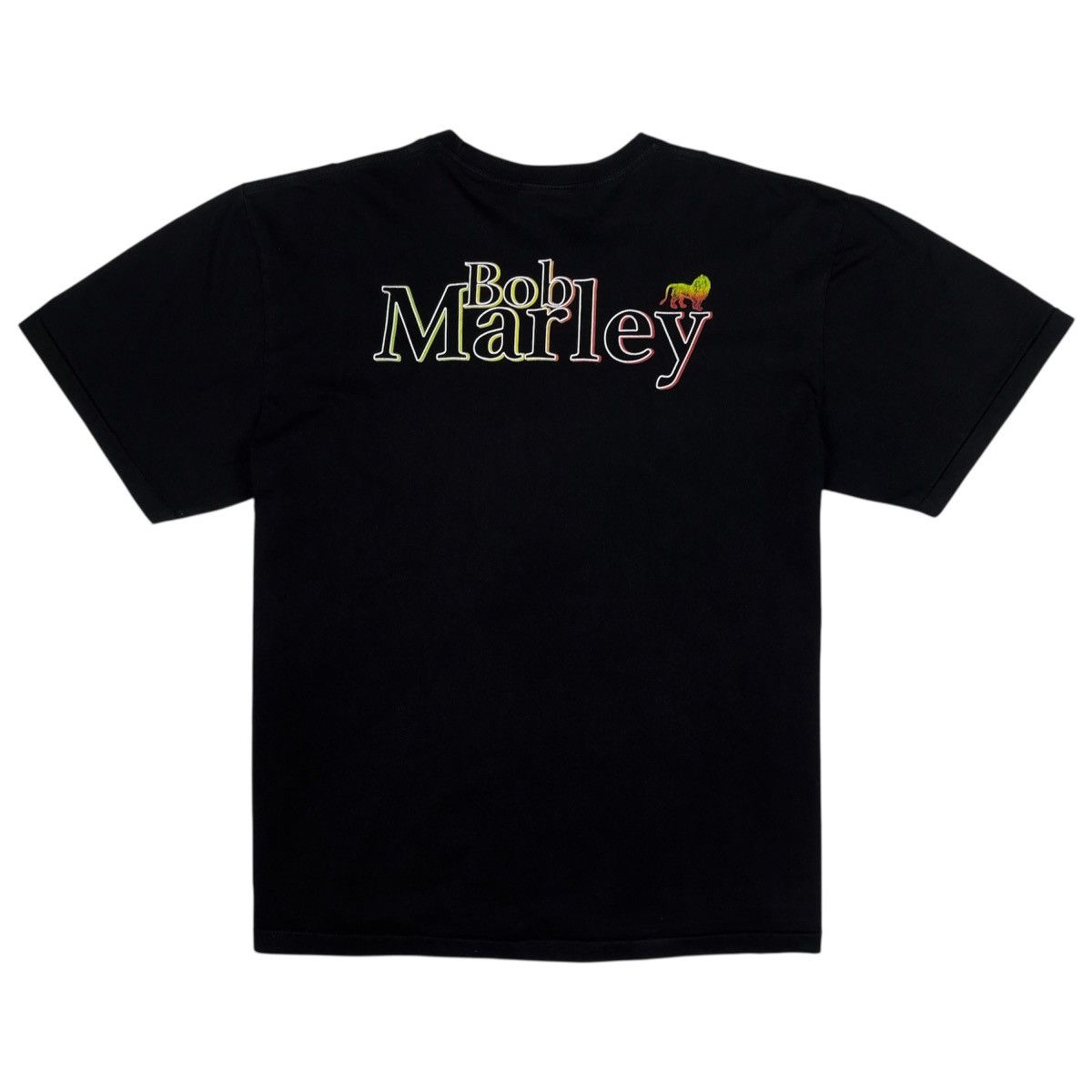 Bob Marley × Vintage Vintage 90's Bob Marley Big Face Reggae Rock Band T-shirt Size US XXL / EU 58 / 5 - 3 Thumbnail