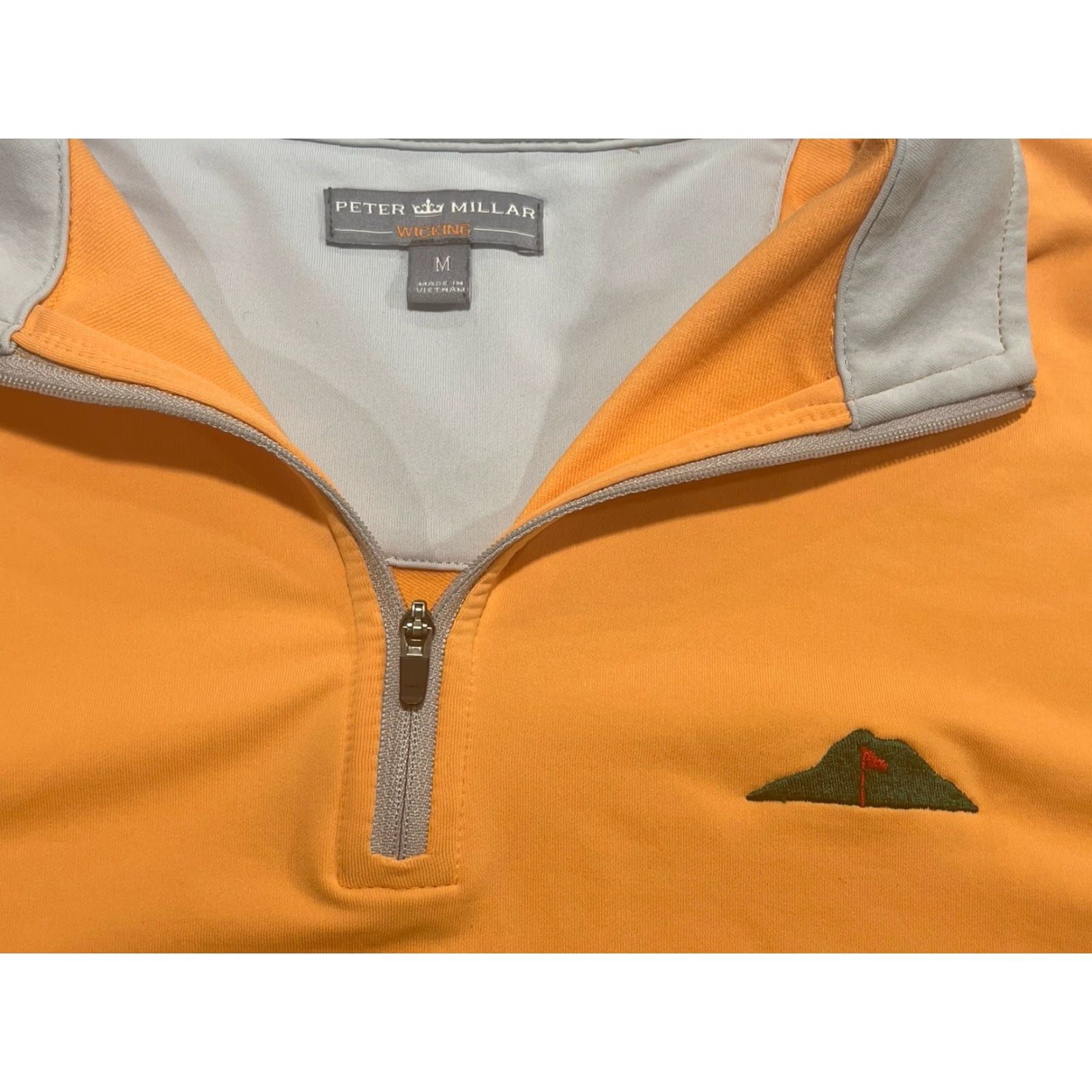 Peter Millar Peter Millar Vest Sz M Wicking Performance 1/4 Zip Sleeveless Orange Size US M / EU 48-50 / 2 - 4 Thumbnail