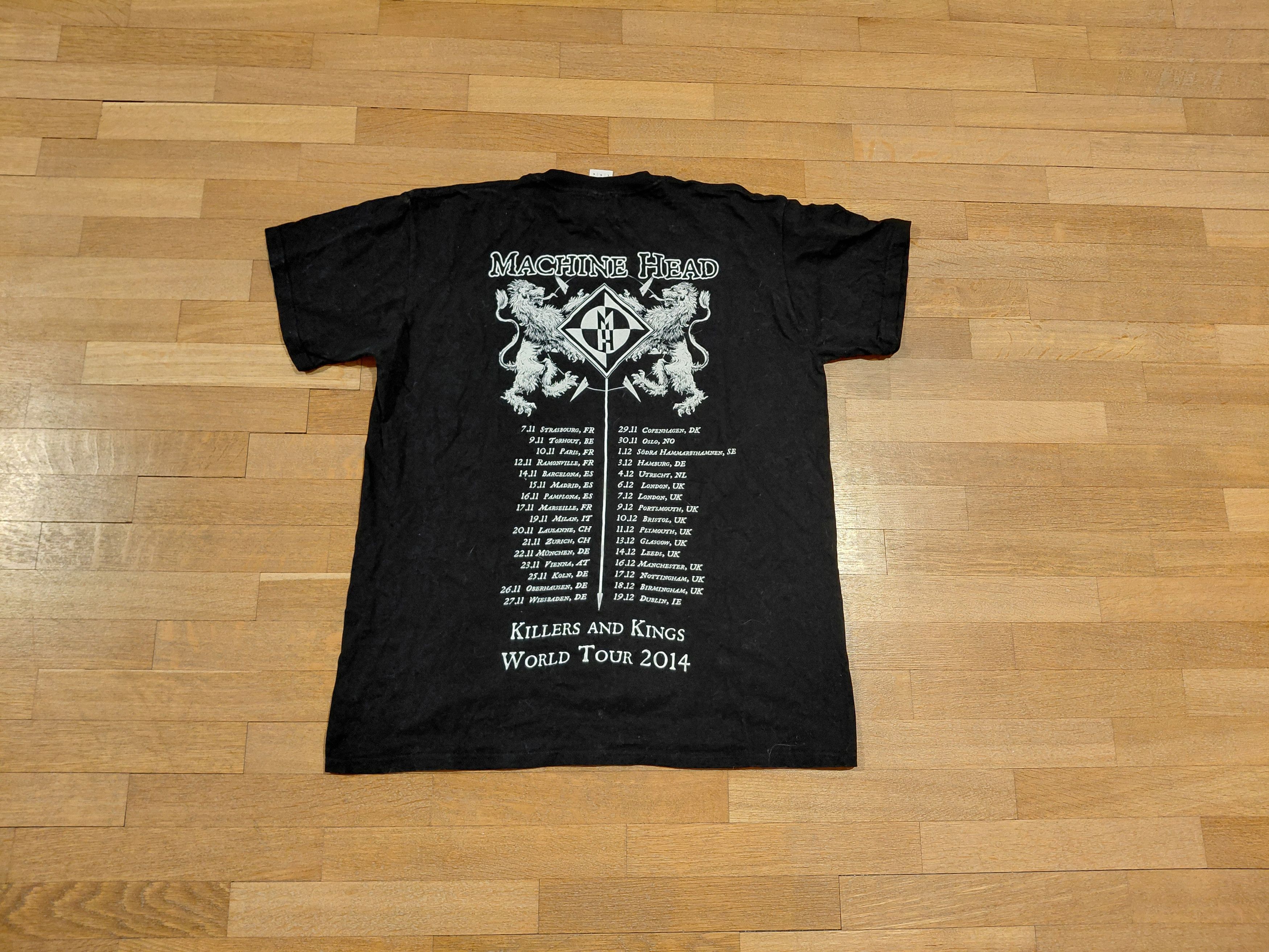 Band Tees Machine Head Vintage Heavy Metal World Tour Killers & Kings Size US L / EU 52-54 / 3 - 8 Thumbnail