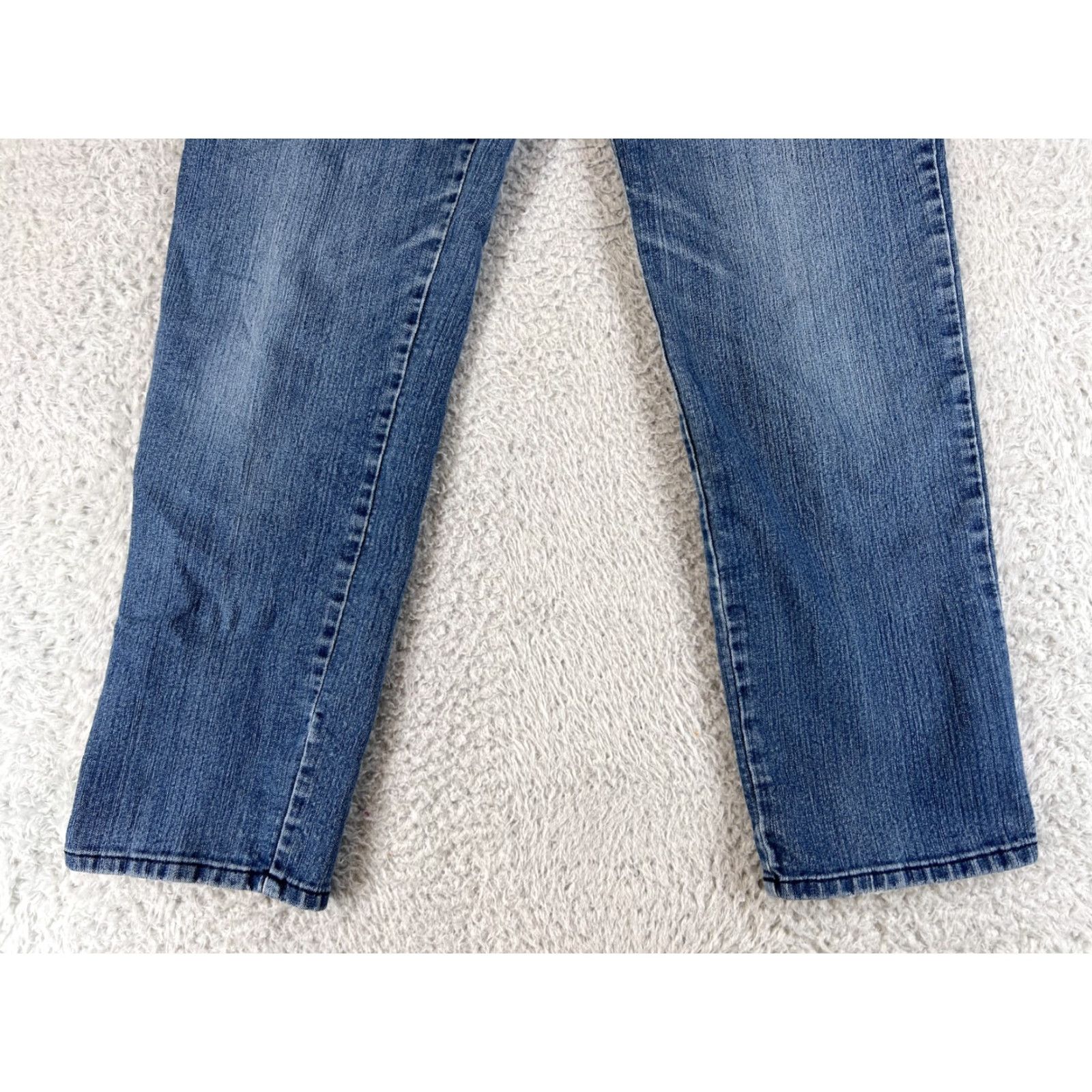 Gloria Vanderbilt Gloria Vanderbilt Jeans Womens 12 Blue Cotton Blend Straight Leg Mid Rise 5-Pocket Designer American Regular Size 34" / US 12 / IT 48 - 2 Thumbnail