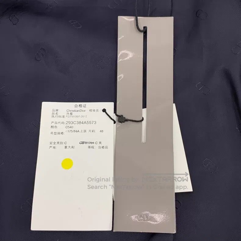 Dior Dior Cement gray cotton lapel long-sleeved windbreaker coa Size US M / EU 48-50 / 2 - 6 Thumbnail