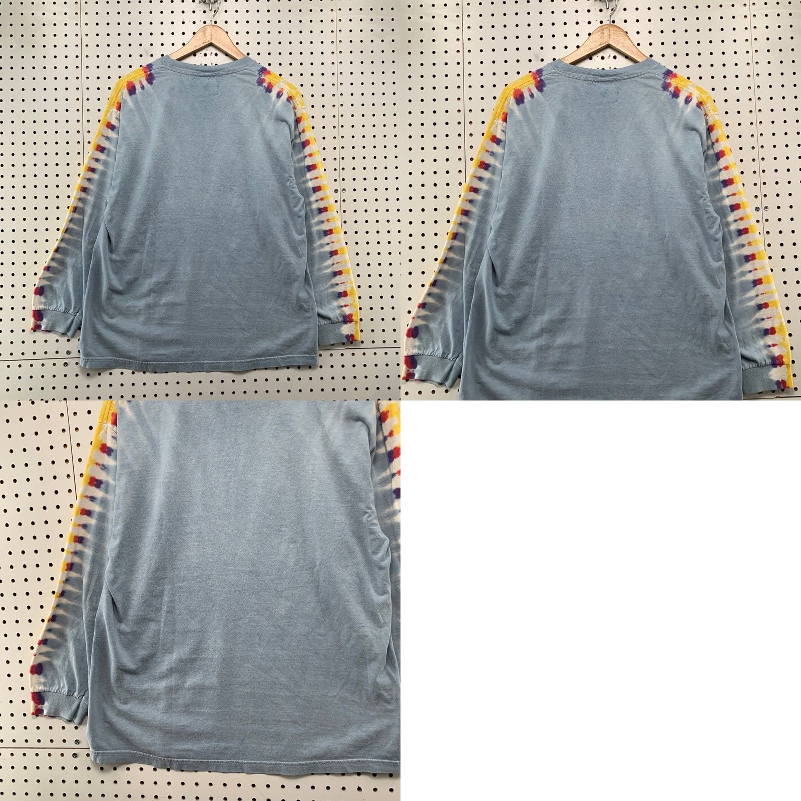 Vintage VINTAGE The Big Gig Shirt Mens L Blue Tie Dye Sleeves Summer Fest Hippie Music Shirt Size US L / EU 52-54 / 3 - 9 Thumbnail