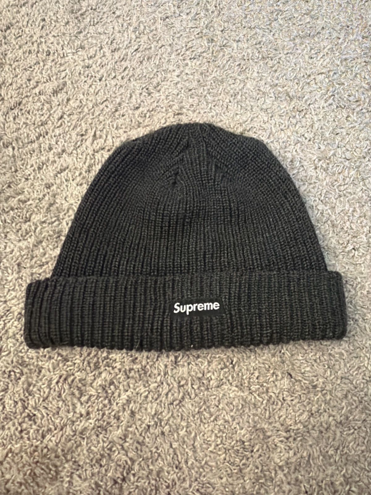 Supreme Supreme Loose Gauge Beanie Black SS21 | Grailed