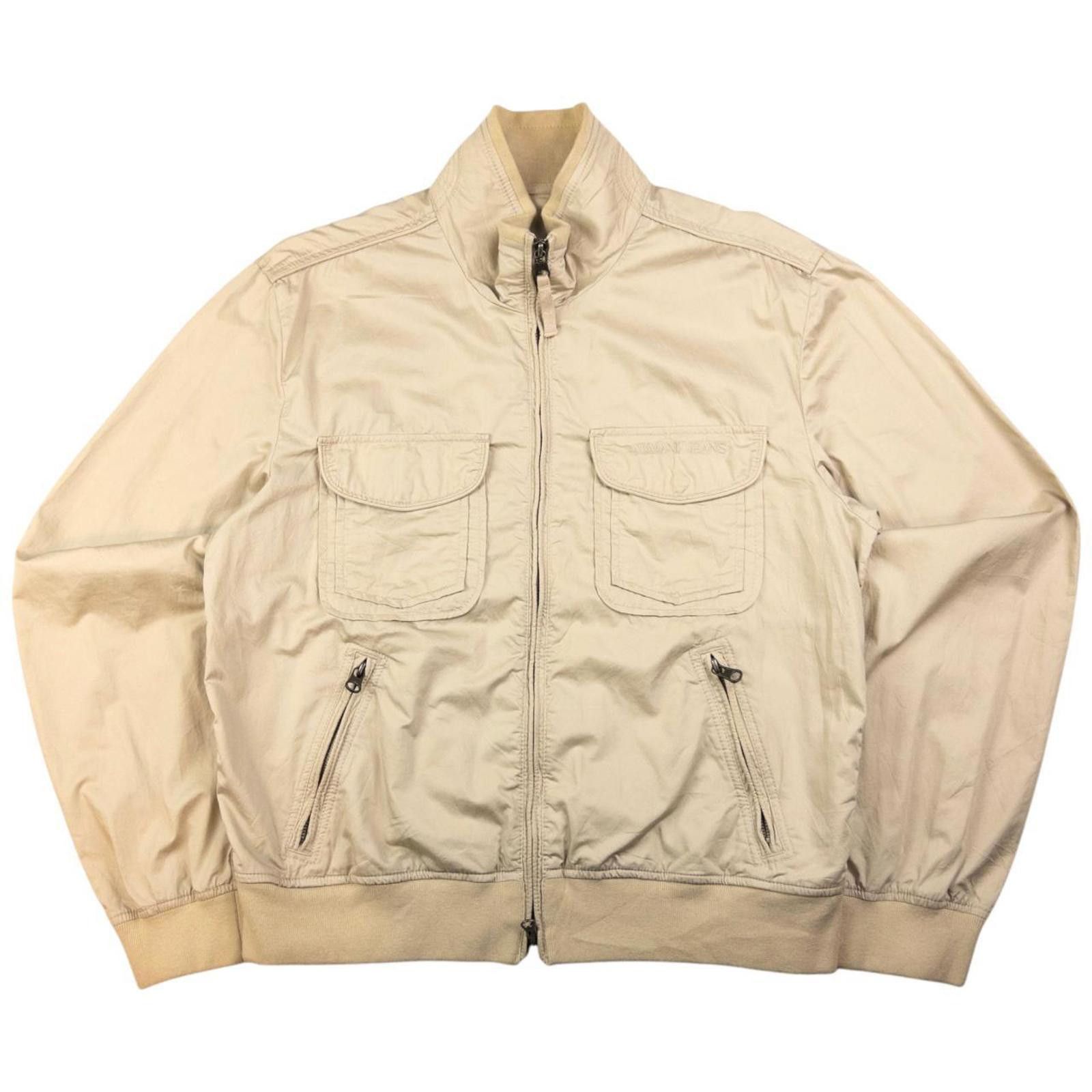 Designer Vintage Armani Jeans Zip Up Jacket Size S Size US S / EU 44-46 / 1 - 1 Thumbnail