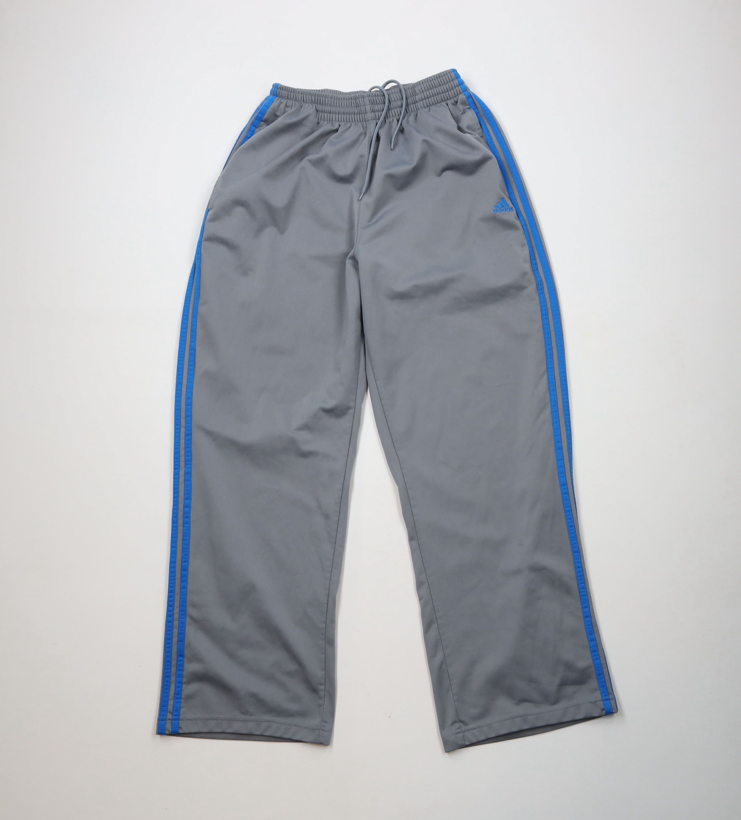 Adidas × Vintage Vintage Y2K Adidas Striped Wide Leg Sweatpants Pants Gray Size US 36 / EU 52 - 1 Thumbnail
