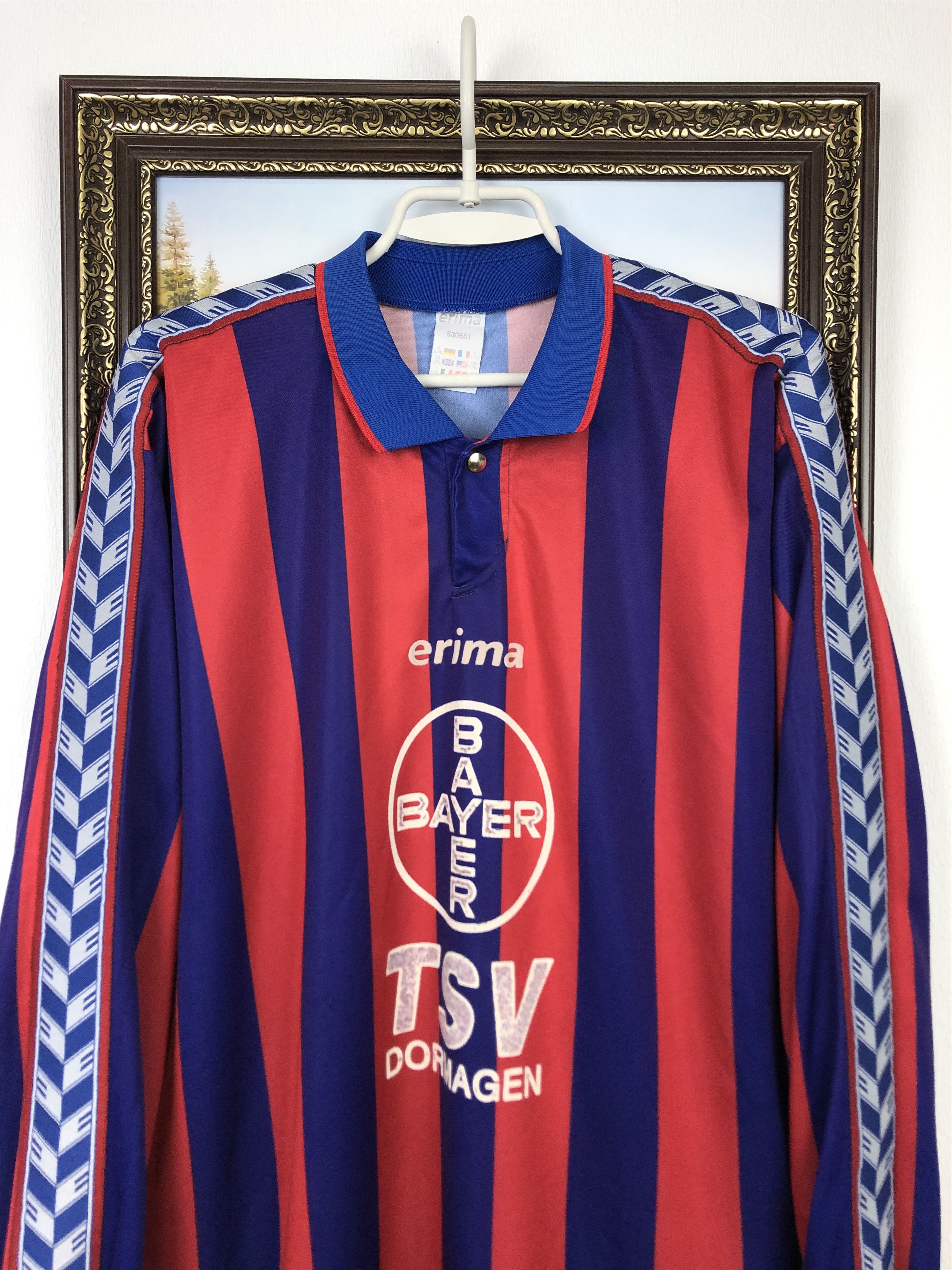 Vintage Bayer Uerdingen Germany football shirt Soccer Tee Trikot Size US XL / EU 56 / 4 - 2 Thumbnail