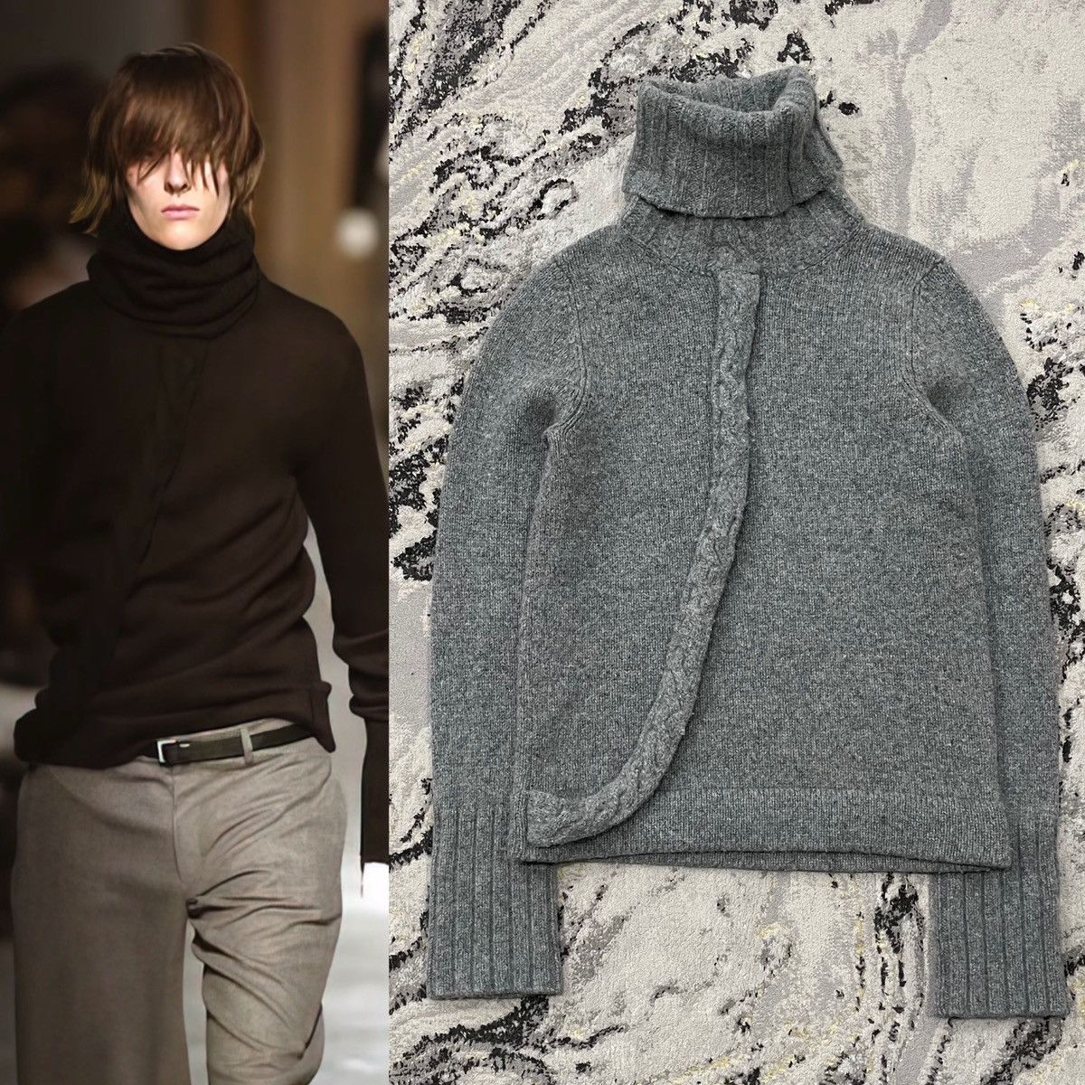 Dior × Hedi Slimane Dior Homme AW02 Cord Turtle Neck Sweater | Grailed