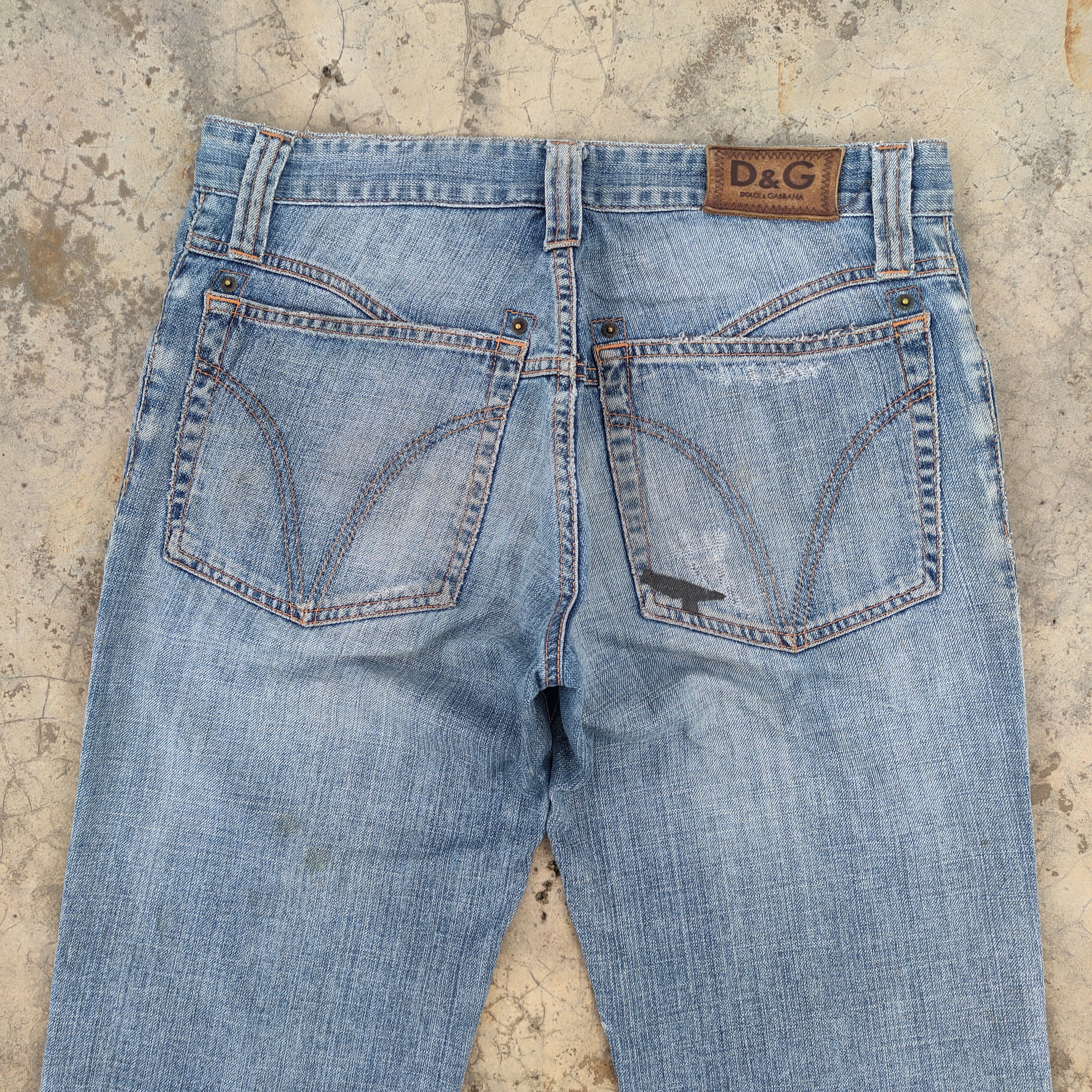 Jean VINTAGE DOLCE.&GABANA FADED DISTRESSED JEANS DENIM PANTS Size US 34 / EU 50 - 11 Thumbnail