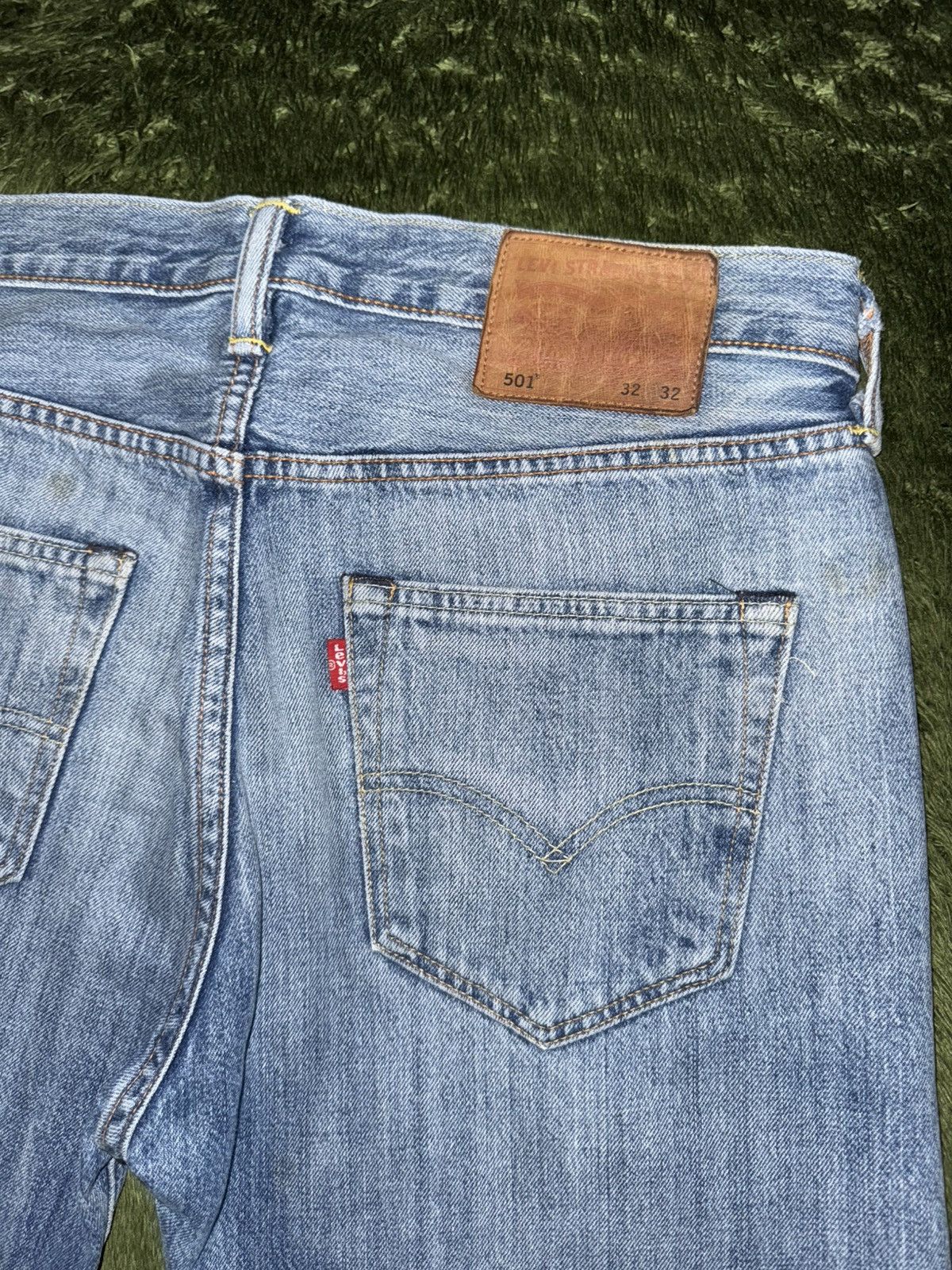 Levi's [W32/L32] Levi’s 501 Leather Label Denim Pants Light Indigo Size US 32 / EU 48 - 9 Thumbnail