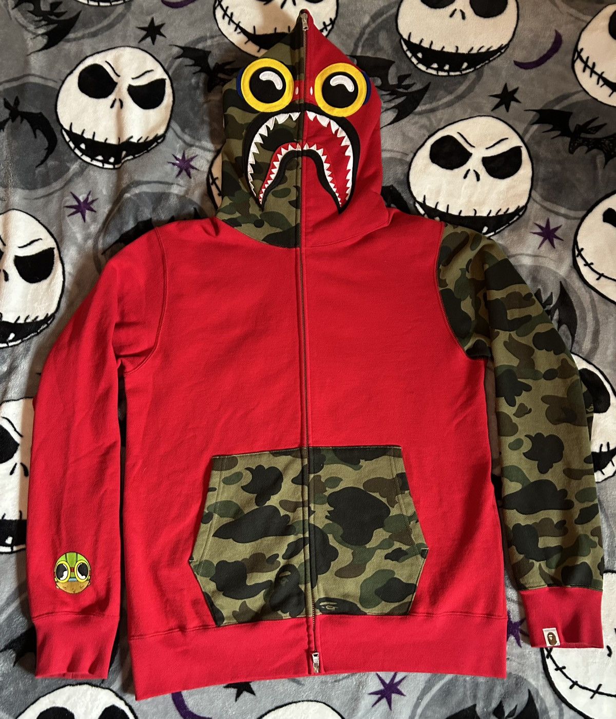 Bape BAPE × HEBRU BRANTLEY FLYBOY Shark Full Zip Hoodie Size US XL / EU 56 / 4 - 1 Thumbnail