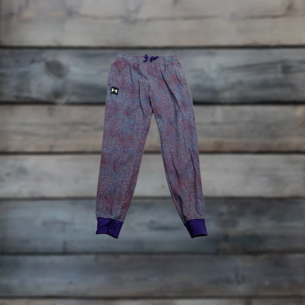 Under Armour Under Armour Sweatpants Mens Medium Multicolor Fleece Geometric Tapered Joggers Adjustable Waist Pockets Athletic Winter Casual Mens Size US 31 - 1 Thumbnail