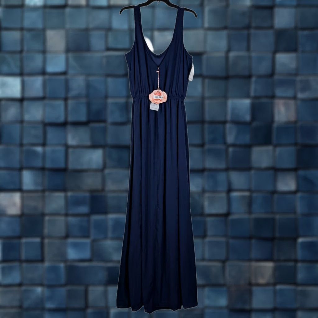 Show Me Your MuMu Show Me Your MuMu Maxi Dress Navy blue Sleeveless XL Womens Boho Style NWT Size XL / US 12-14 / IT 48-50 - 1 Thumbnail