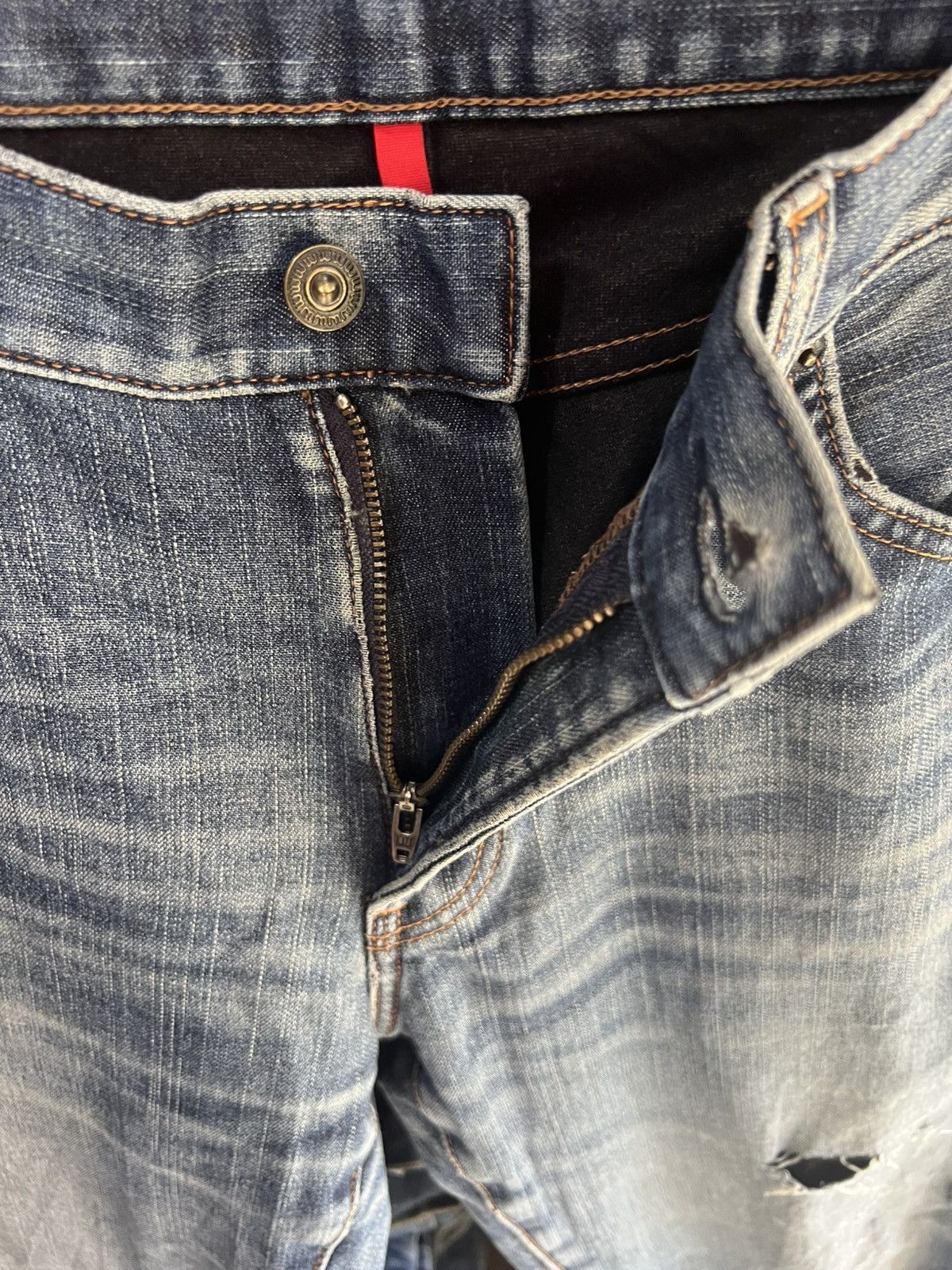 Japanese Brand 🔥Uniqlo UJ Flare Distressed Denim Size US 32 / EU 48 - 10 Thumbnail