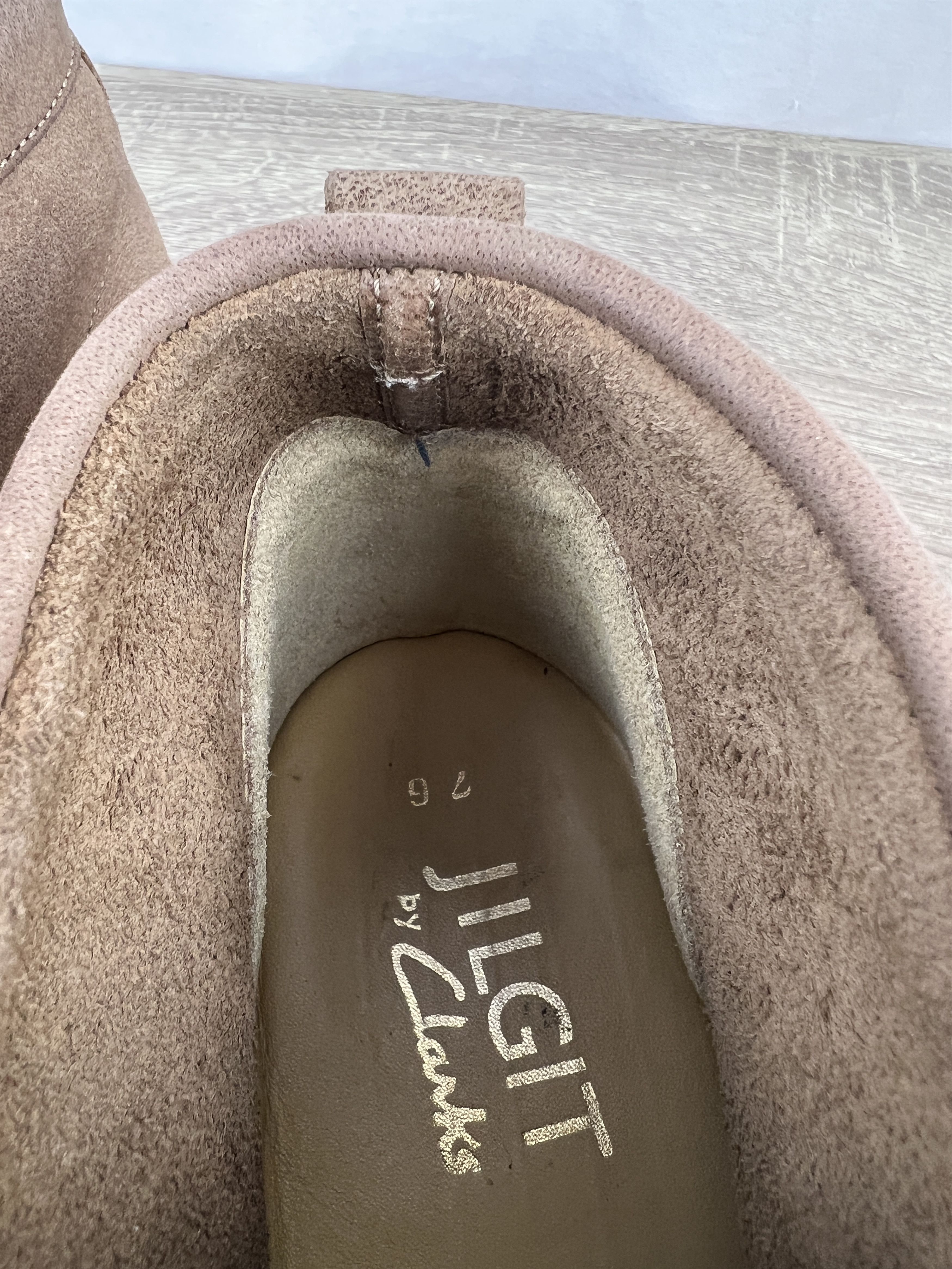 Clarks Vintage Jilgit by Clarks Wallabee Beige Leather Mid Boots Size US 8 / EU 41 - 11 Thumbnail
