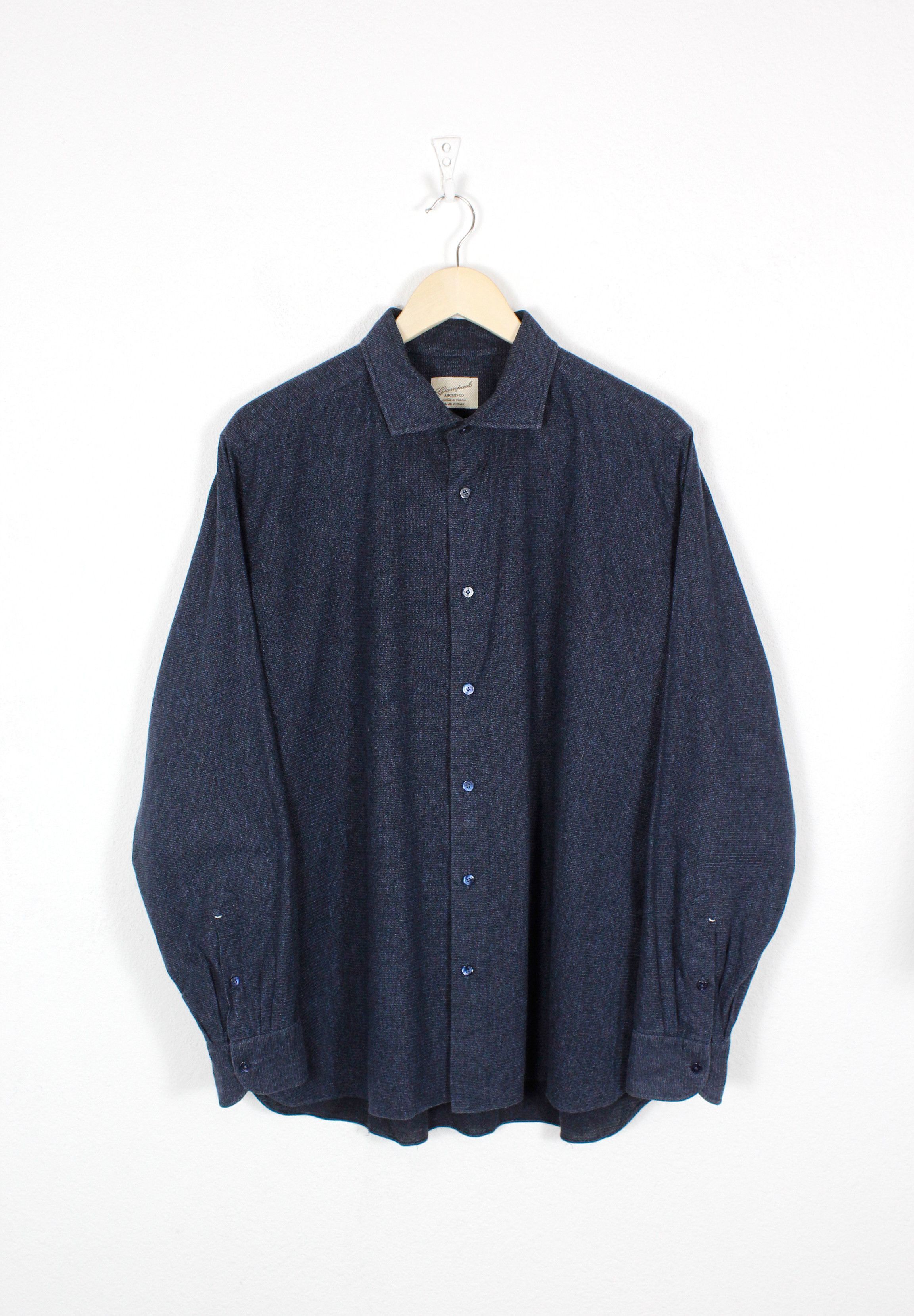 Other Gianpaolo Archivio Italy Knit Cotton Shirt Size US XL / EU 56 / 4 - 1 Thumbnail