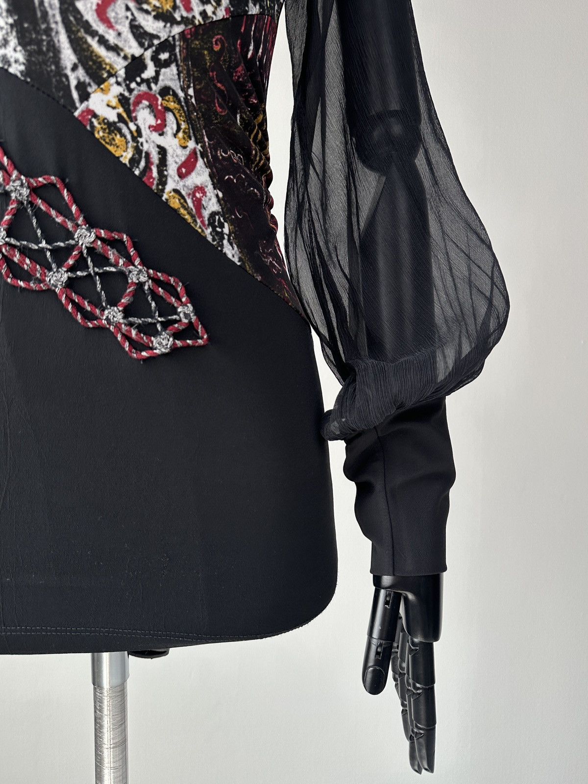 Japanese Brand Save The Queen Mesh Sleeve Top Blouse Avant Garde Size M Size M / US 6-8 / IT 42-44 - 6 Thumbnail