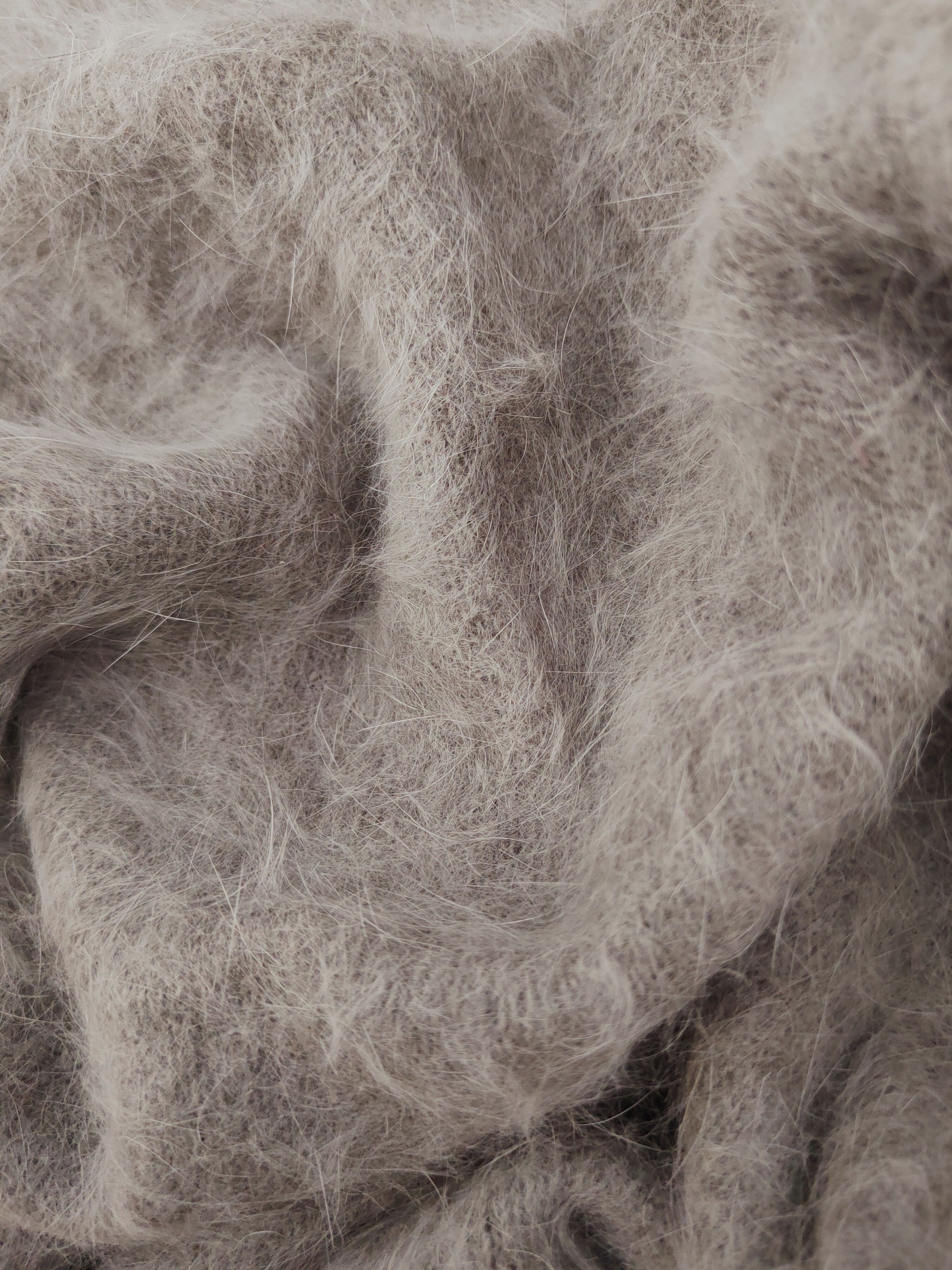 Japanese Brand Japan Gray Shag Shaggy Fur Mohair Knitwear #W770 Size US L / EU 52-54 / 3 - 10 Thumbnail
