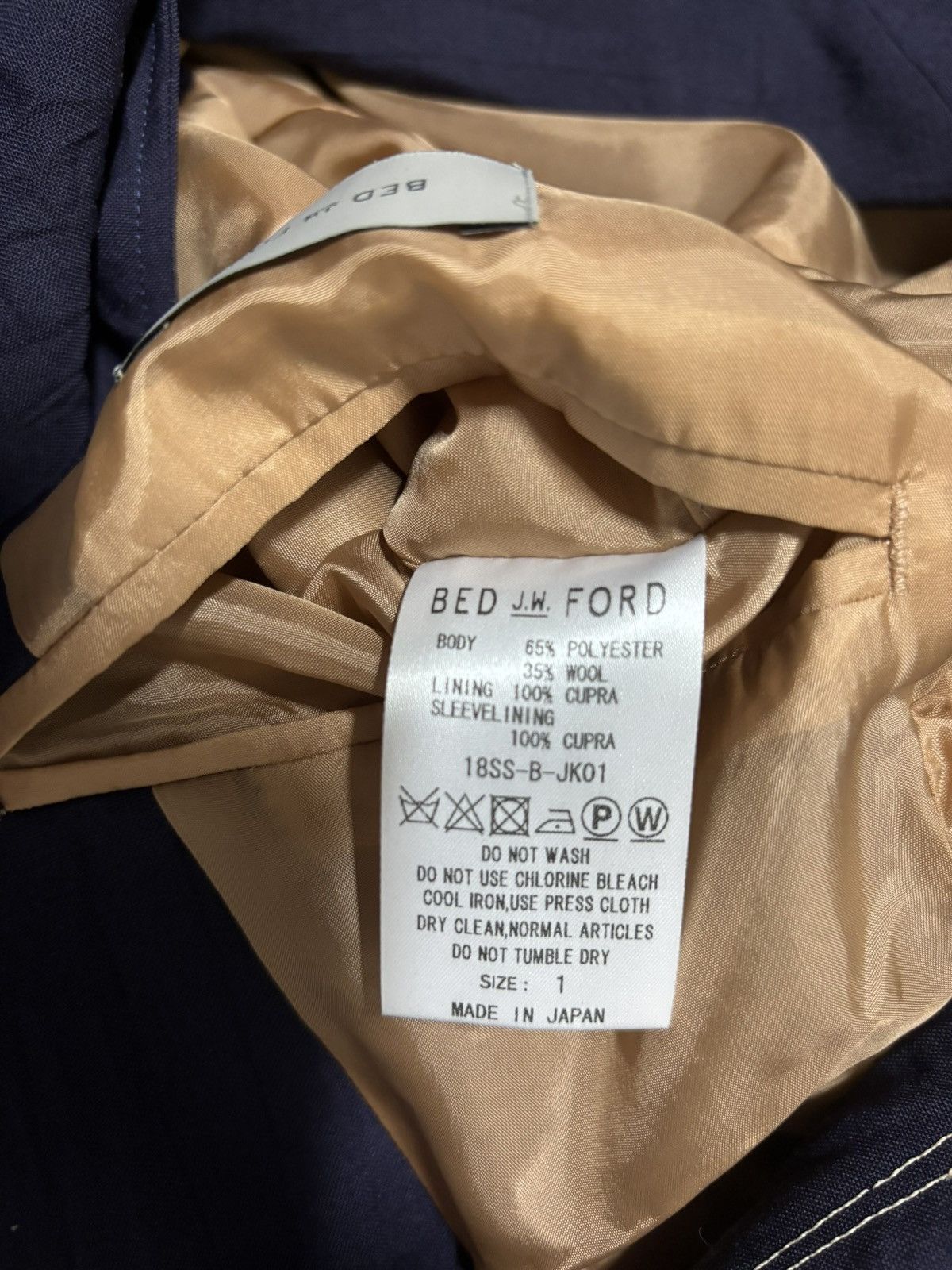 Bed j.w. Ford Bed J W Ford Blue Purple Polyester Wool Blazer Size US S / EU 44-46 / 1 - 5 Thumbnail