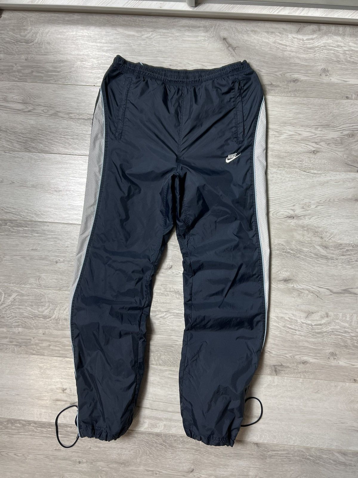 Nike Vintage Nike Swoosh White Track Pants (Sweatpants) Size US 32 / EU 48 - 8 Thumbnail