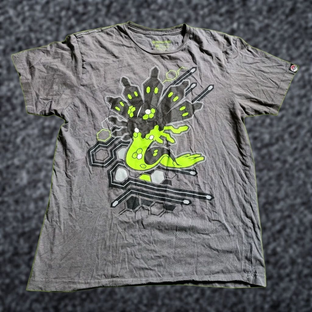 Vintage Pokemon Center M Zygarde 50% Forme Double Sided T Shirt Mens Gray Cotton Crew Neck Regular Size M Size US M / EU 48-50 / 2 - 1 Thumbnail