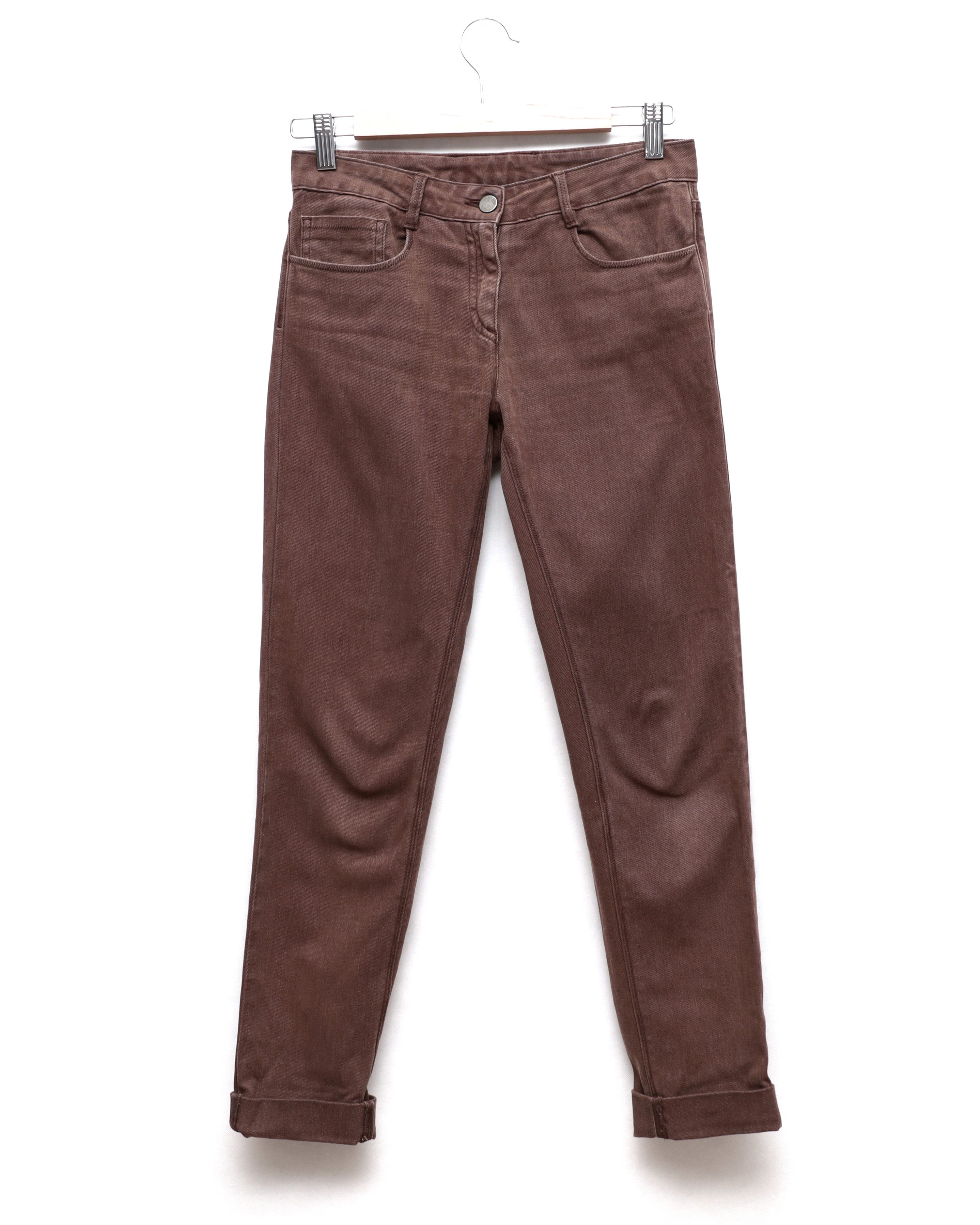 image of Maison Margiela Mm6 Jeans Maison Martin Margiela Brown Womens Slim Slow 28 (Size 26)