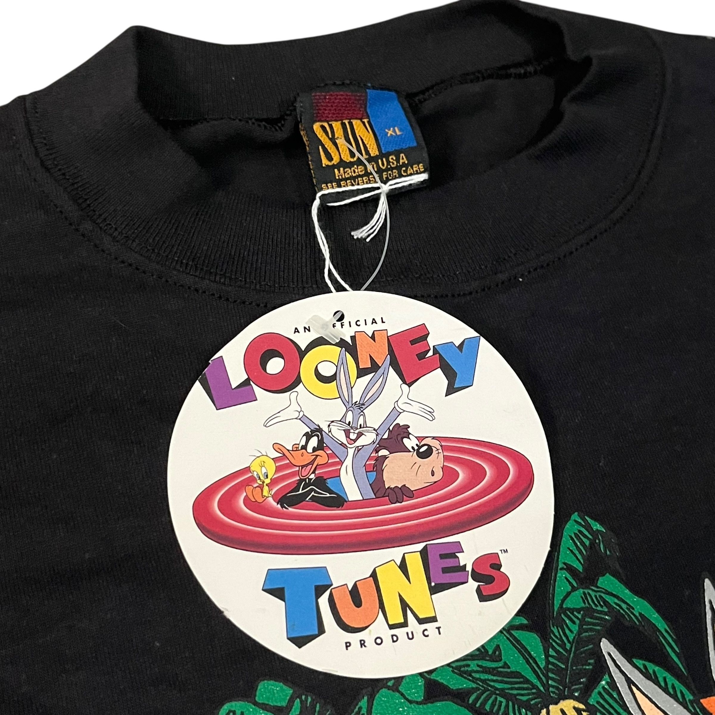 Warner Bros VINTAGE Looney Tunes Beach Trip T Shirt NWT Size US XL / EU 56 / 4 - 2 Thumbnail