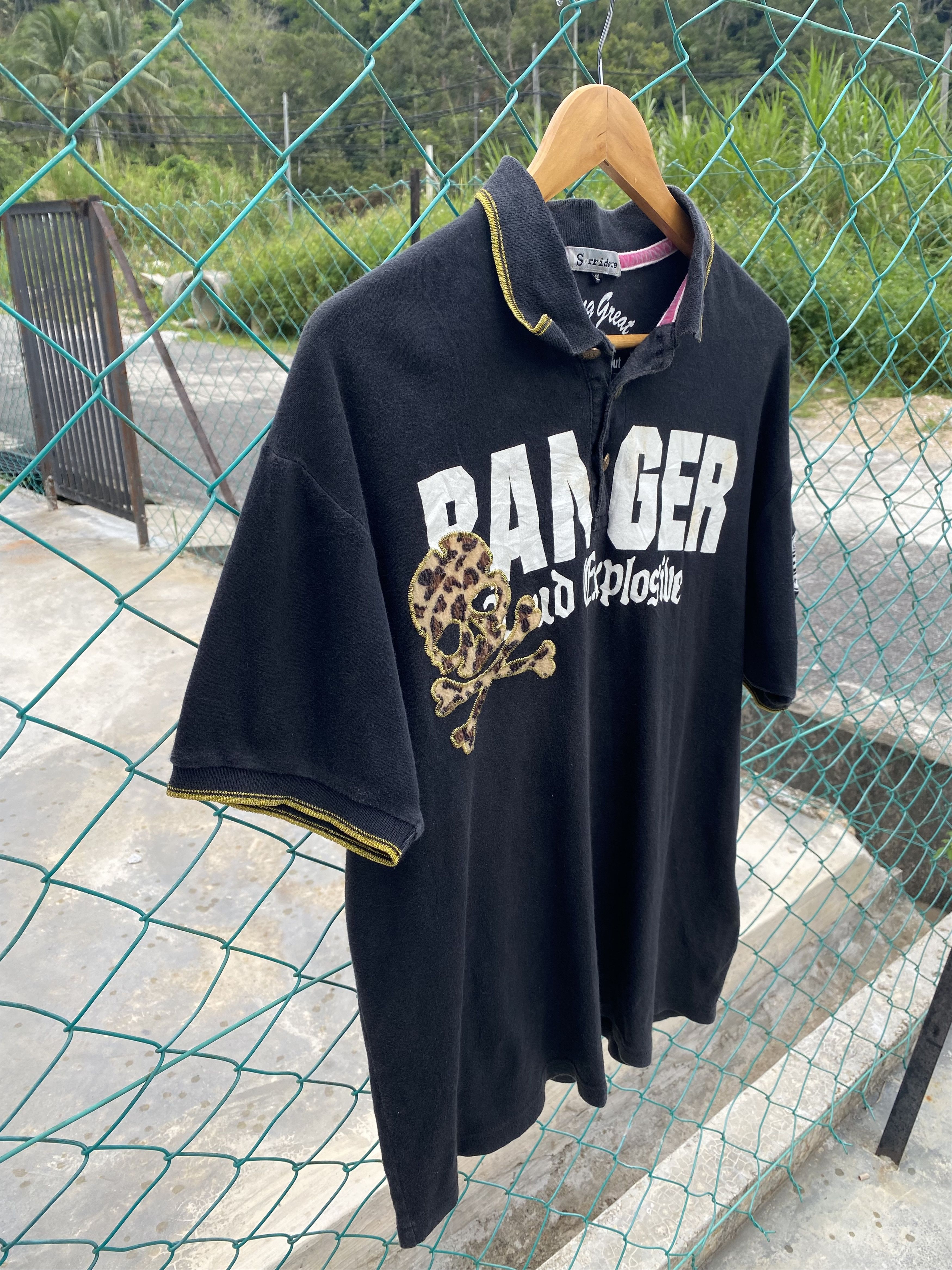 Japanese Brand Sorridere punk style polo tees Size US XL / EU 56 / 4 - 4 Thumbnail