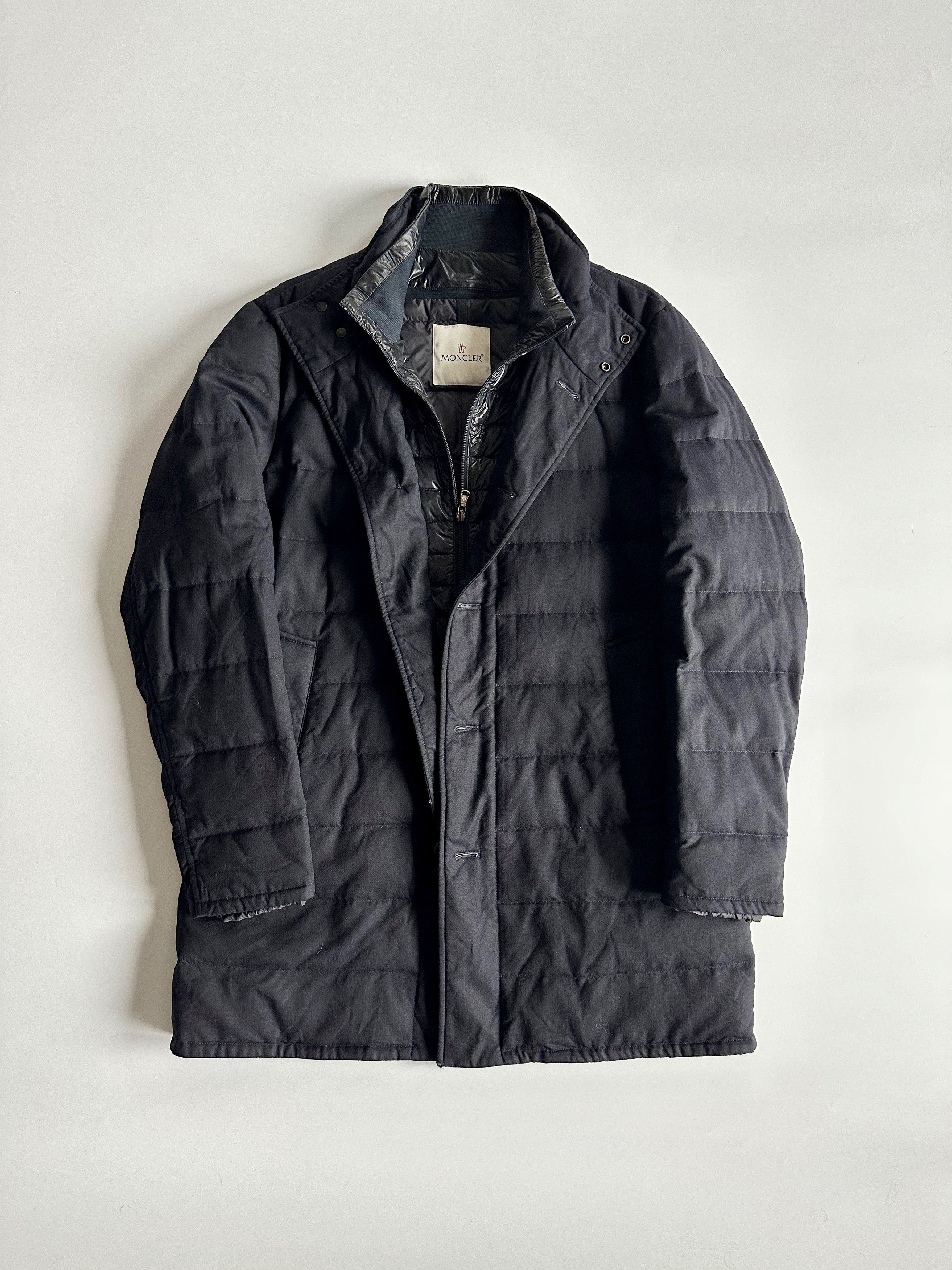 Moncler Moncler Vallier wool quilted down coat puffer sz 4 Size US L / EU 52-54 / 3 - 1 Thumbnail