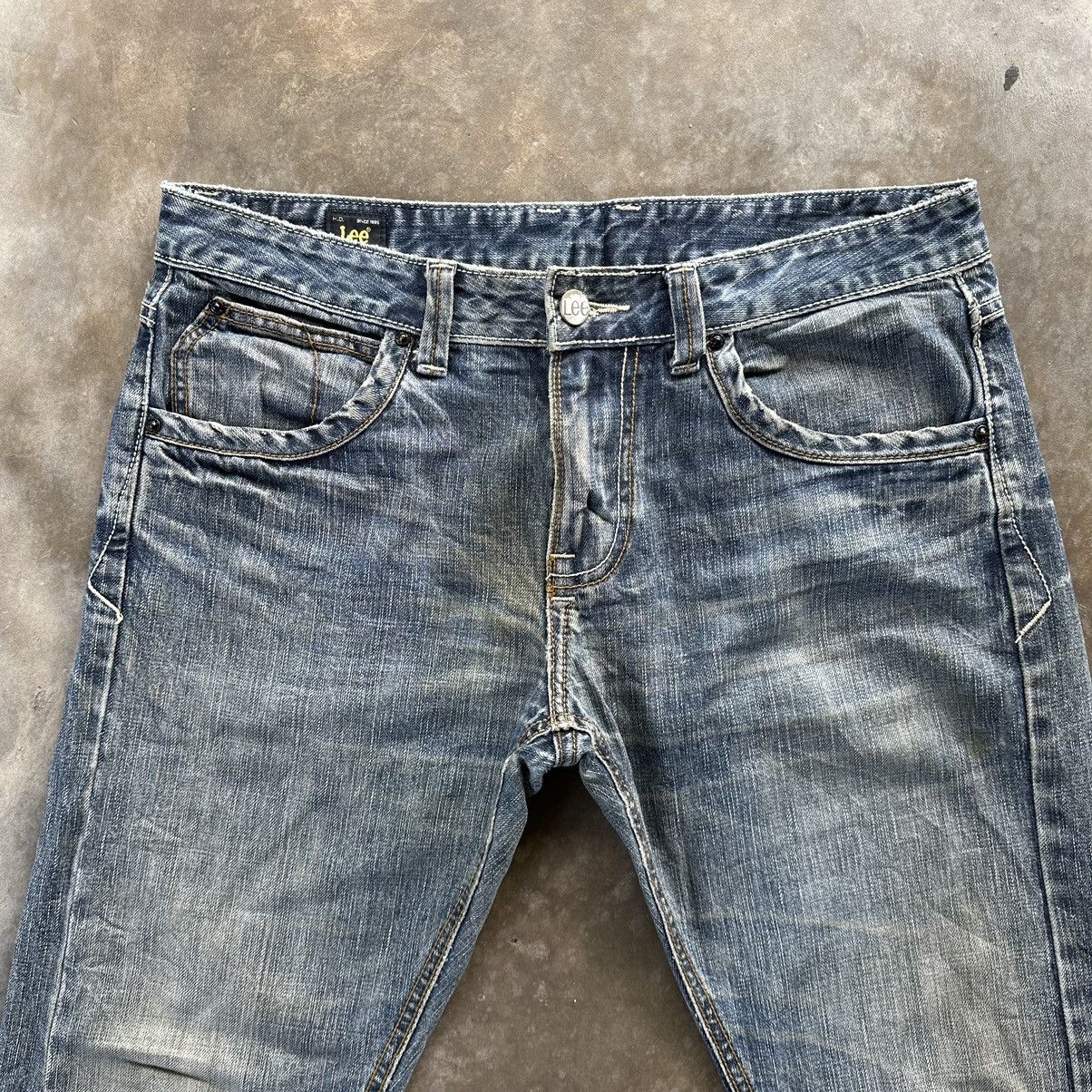 Japanese Brand 🔥W34x28 Vintage Lee Faded Denim Jean Pant Size US 34 / EU 50 - 3 Thumbnail