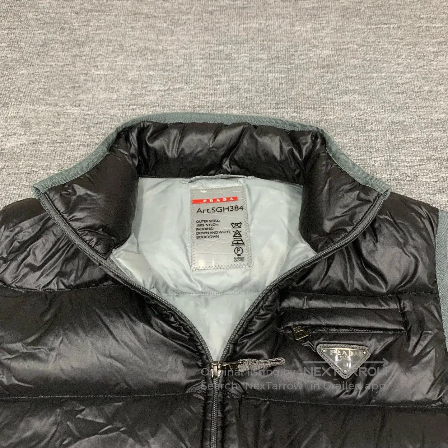 Prada Prada Black Puffer Vest Size 52. Size US L / EU 52-54 / 3 - 8 Thumbnail