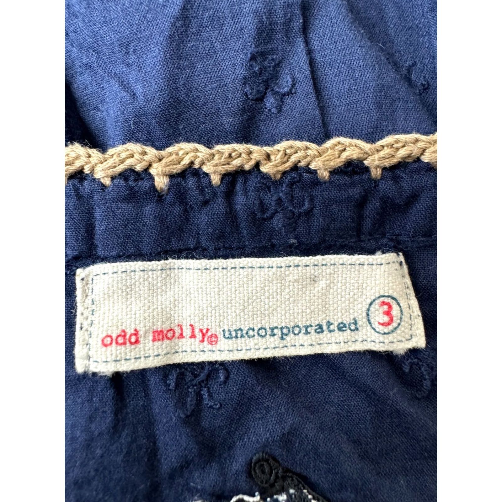 Vintage Odd Molly Blue Shirt Blouse Womens Size 3 Long Sleeve Cotton 100% Size XS / US 0-2 / IT 36-38 - 7 Thumbnail