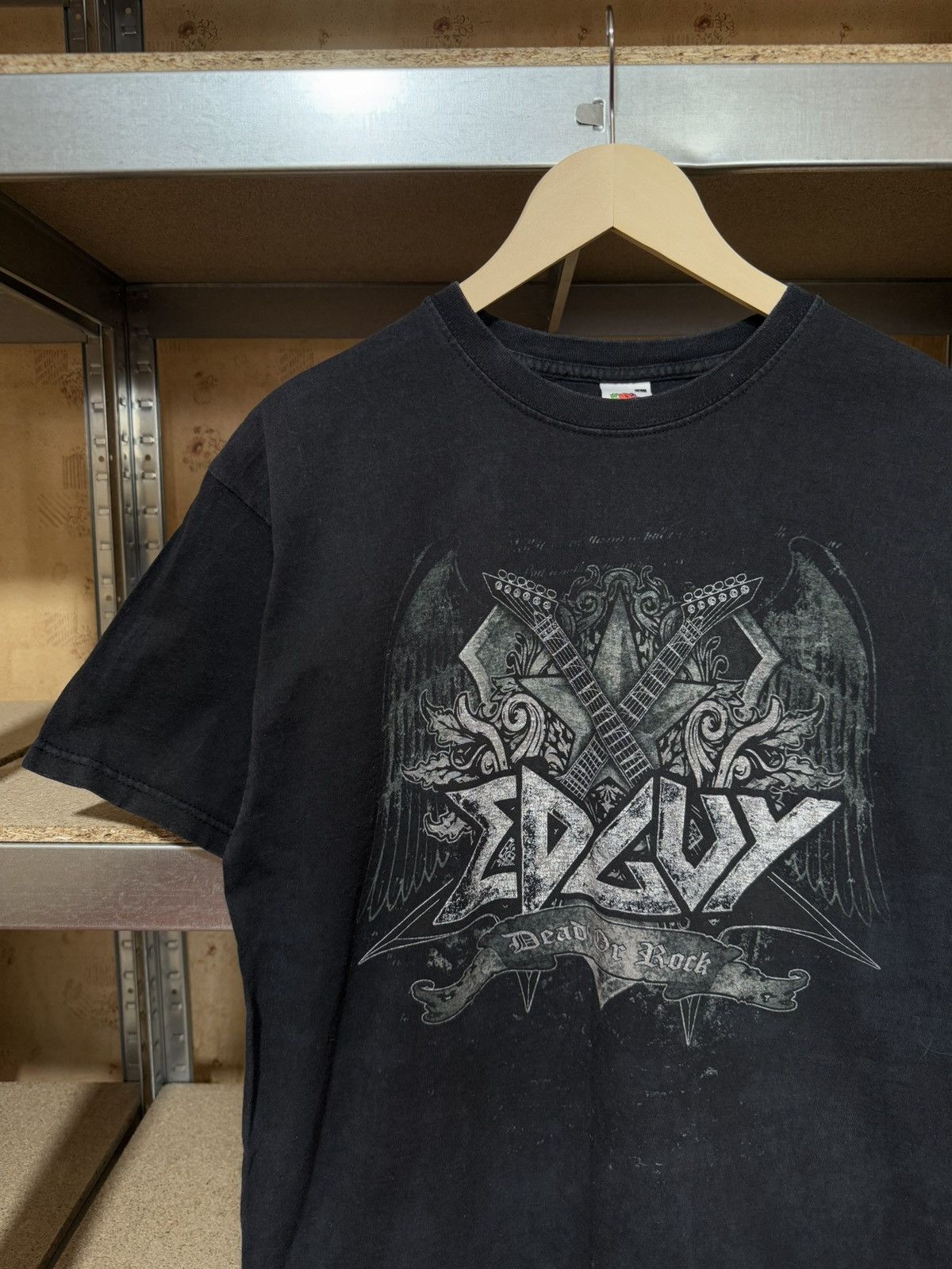 Band Tees × Vintage Vintage 2008 Band Edguy Dead Or Rock T-Shirt Y2K Hype Size US L / EU 52-54 / 3 - 3 Thumbnail